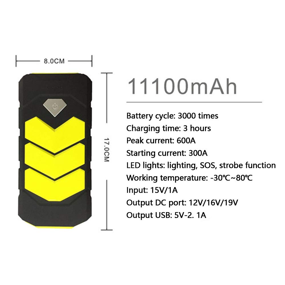 Urządzenie rozruchowe do samochodu, wielofunkcyjne, do samochodu, 12 V, 20 000 mAh, ładowarka do akumulatora silnikowego, rozruch, czerwona