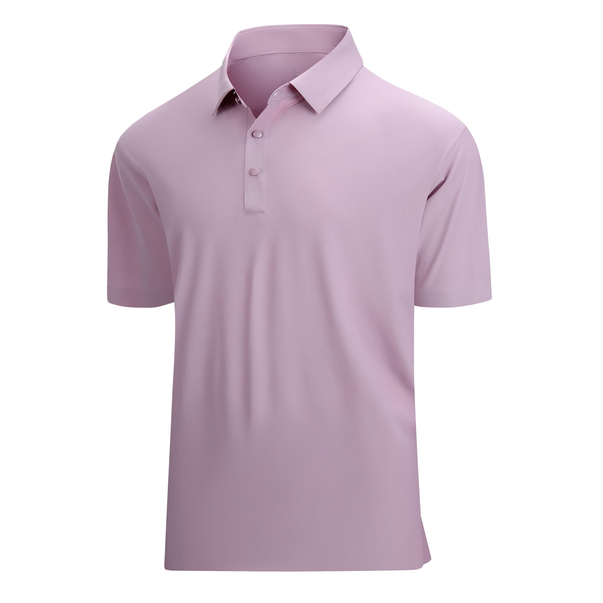 SAMERM Golf Shirts for Men Super Stretch Jacquard Dry Fit Golf Polo Moisture Wicking Short Sleeve Polo Shirts for Men