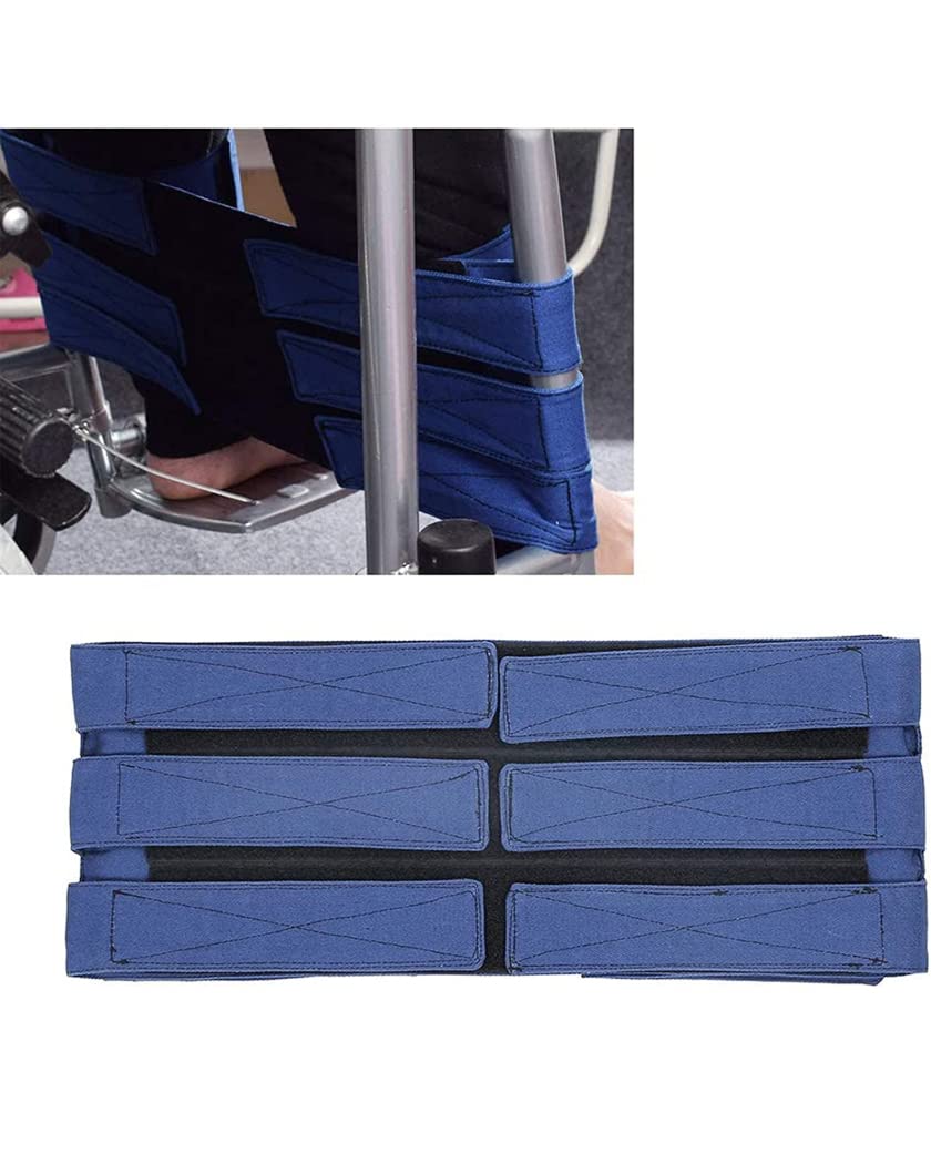 Silla de ruedas Reposapiés Cinturón de seguridad para piernas Antideslizante Elasticidad ajustable Cinturón de sujeción para piernas Sillas de ruedas Soporte para piernas Correa de posiciona