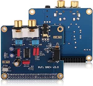 I2S Interface Pifi DAC PCM5122 DAC + HiFi DIGI Digital Audio Card Analogue Output Signal for Raspberry Pi B+ / 2 Model B / 3B (64-bit)