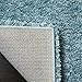 SAFAVIEH Milan Shag Collection Area Rug - 8' x 10', Aqua Blue, Solid Design, Non-Shedding & Easy Care, 2-inch Thick Ideal for High Traffic Areas in Living Room, Bedroom (SG180-6060)