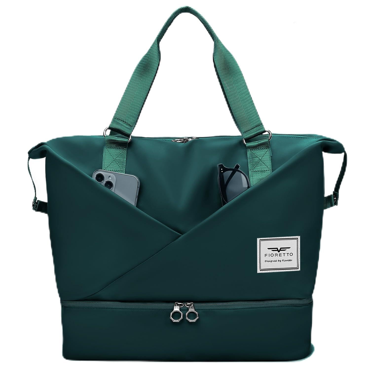 GSG SINCE 1998 Sports Gym Bag Womens Travel Bag with Shoes Compartment & Wet Pocket, Weekend Overnight Duffle Hospital Bag Carry On Holdall for Travel Swimming