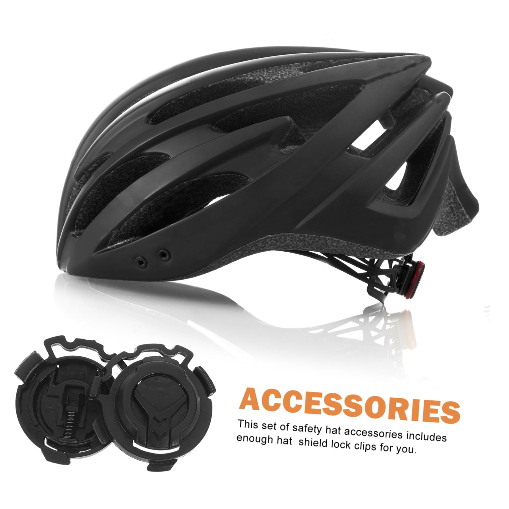 Hebillas de Bloqueo en Color Negro para Visera de Casco de Moto para Mejorar la Seguridad y Fijación del Casco Accesorio de Plástico Resistente 4 Pares