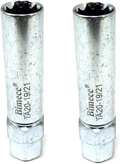 (2-Pack) Bimecc TA20-19/21 10-Spline Lug Nut Tool Keys w/ 3/4