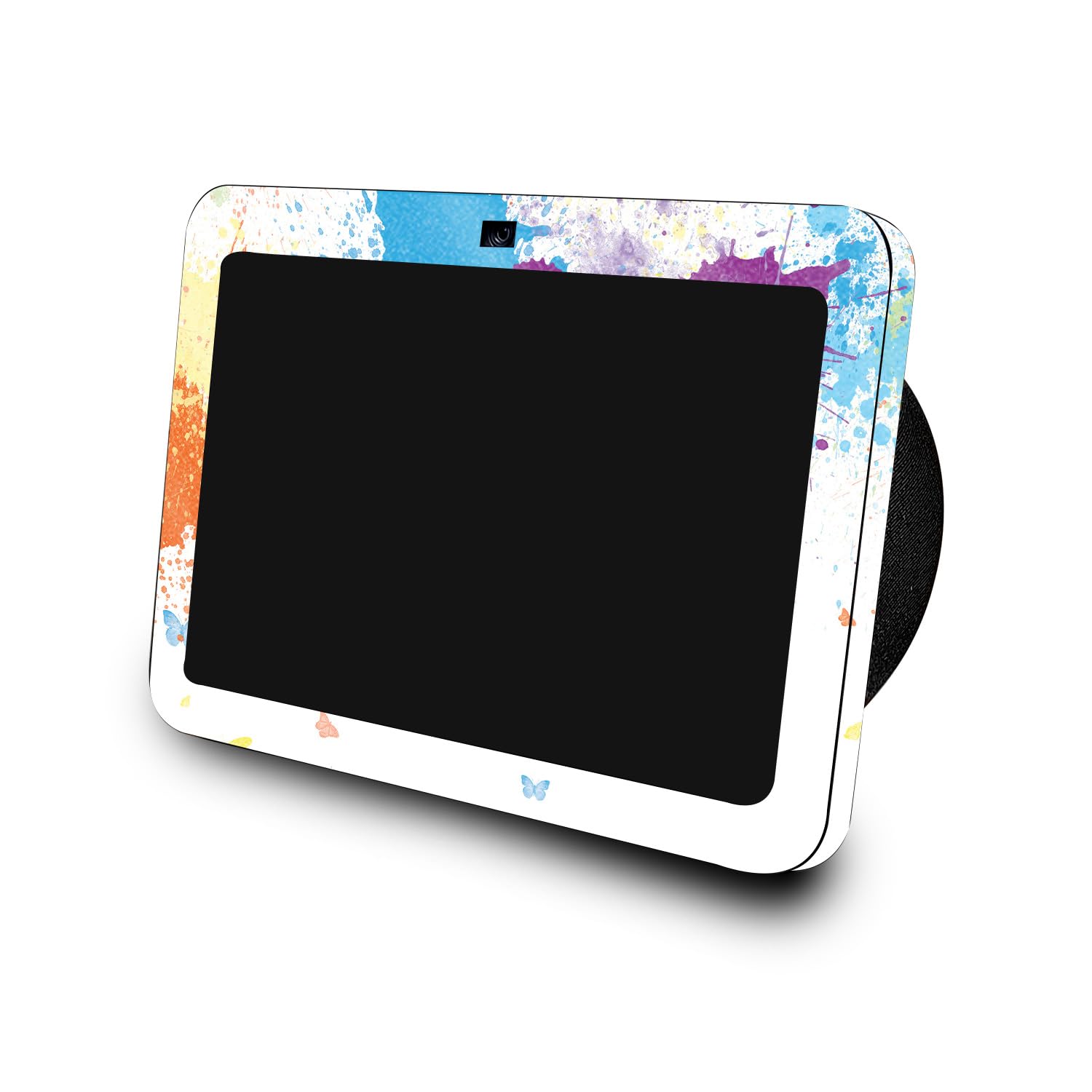 Glossy Glitter Skin Compatible with Amazon Echo Show 8 (3rd Gen, 2023) - Splash of Color - Premium 3M Vinyl Protective Wrap Decal Cover - Easy to Apply, Crafted in The USA by MightySkins