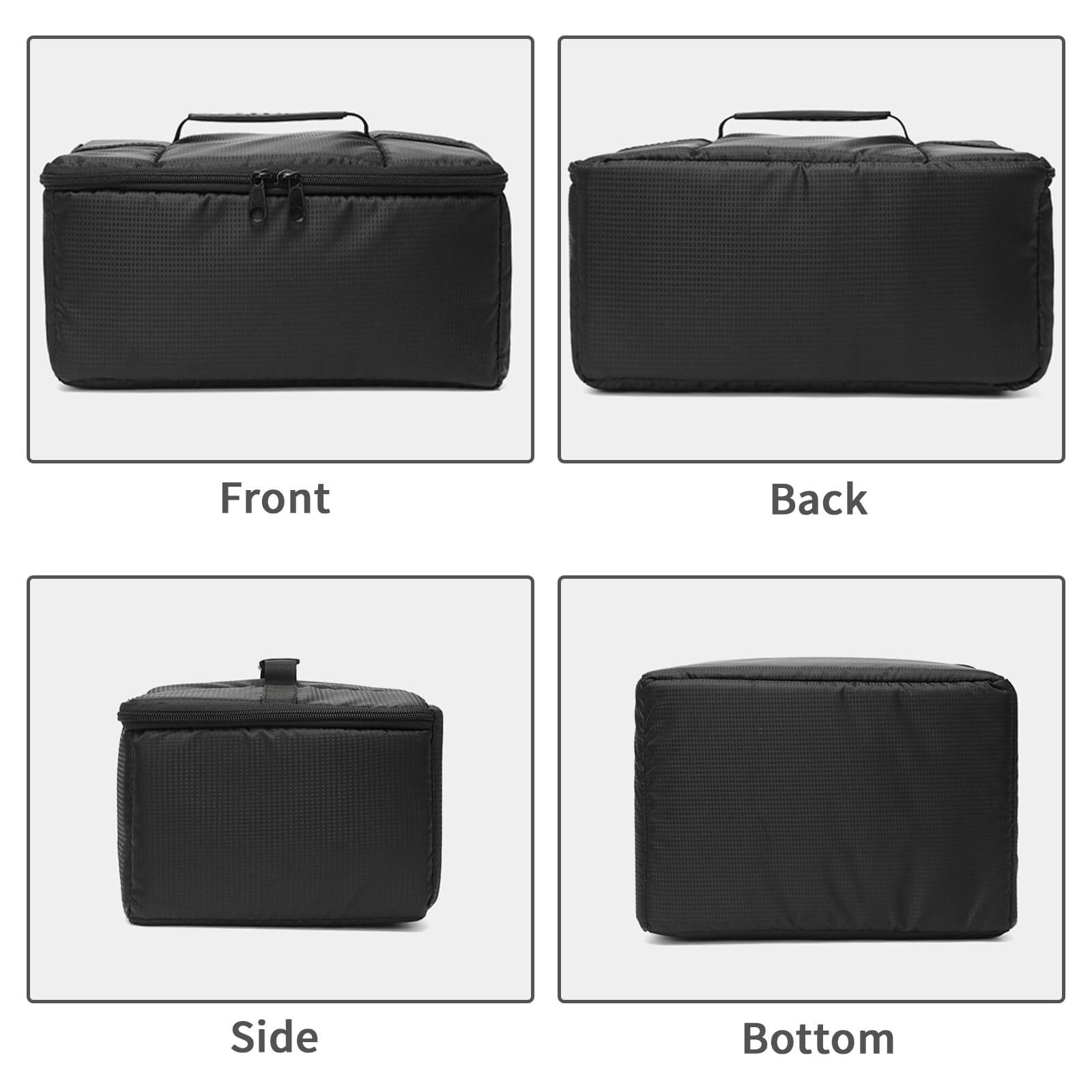 Bolsa de inserción for cámara Estuche for for Resistente al Agua Interior portátil Almacenamiento Acolchada for DSLR SLR a Prueba Golpes for Estuche for Bolsa para cámara
