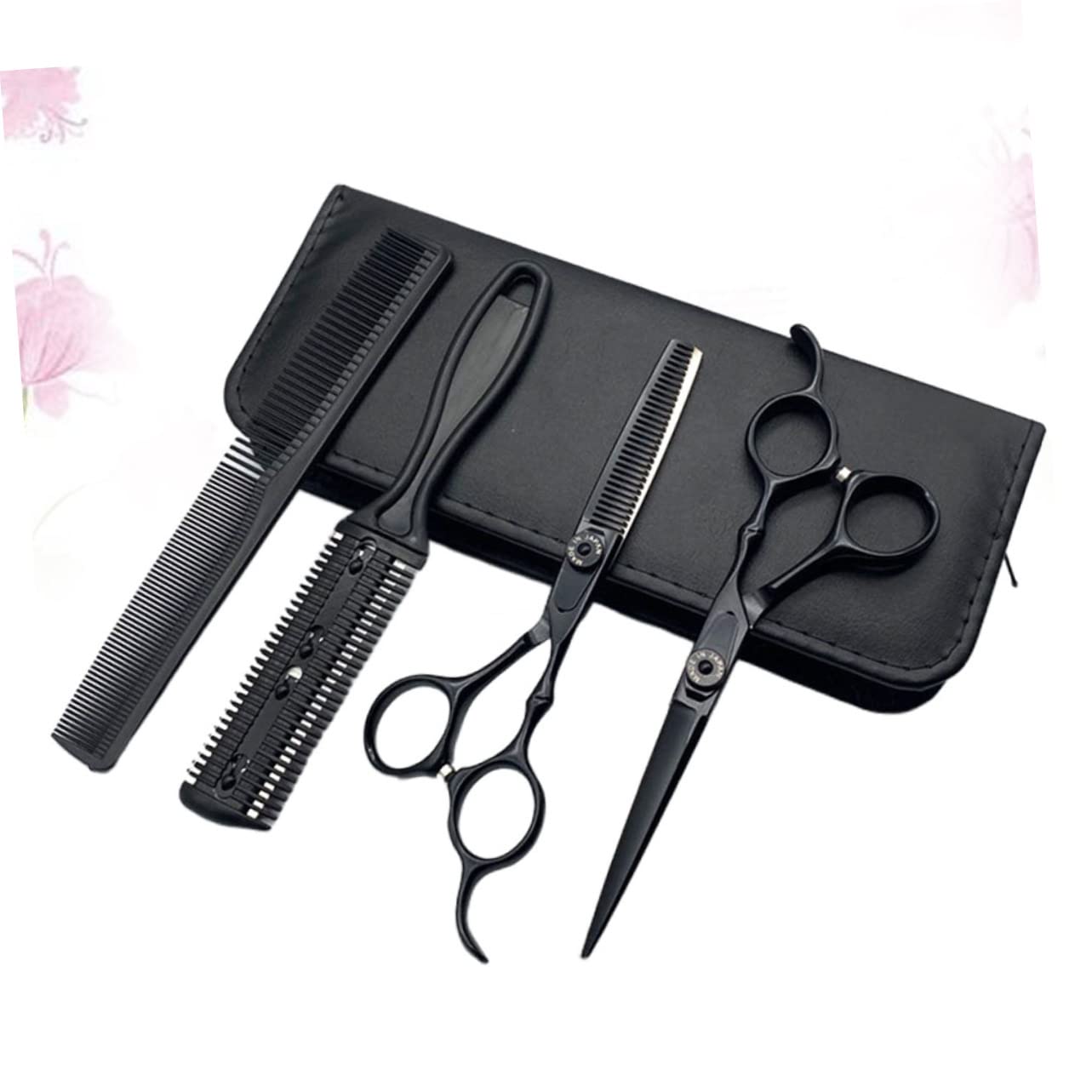 CALLARON 5piezas Tijeras Para Cortar Pelo Tijeras Peluqueria Profesional Pelo Profesional Herramientas De Cortador De Peluquería De Barbero Accesorios Para Salón