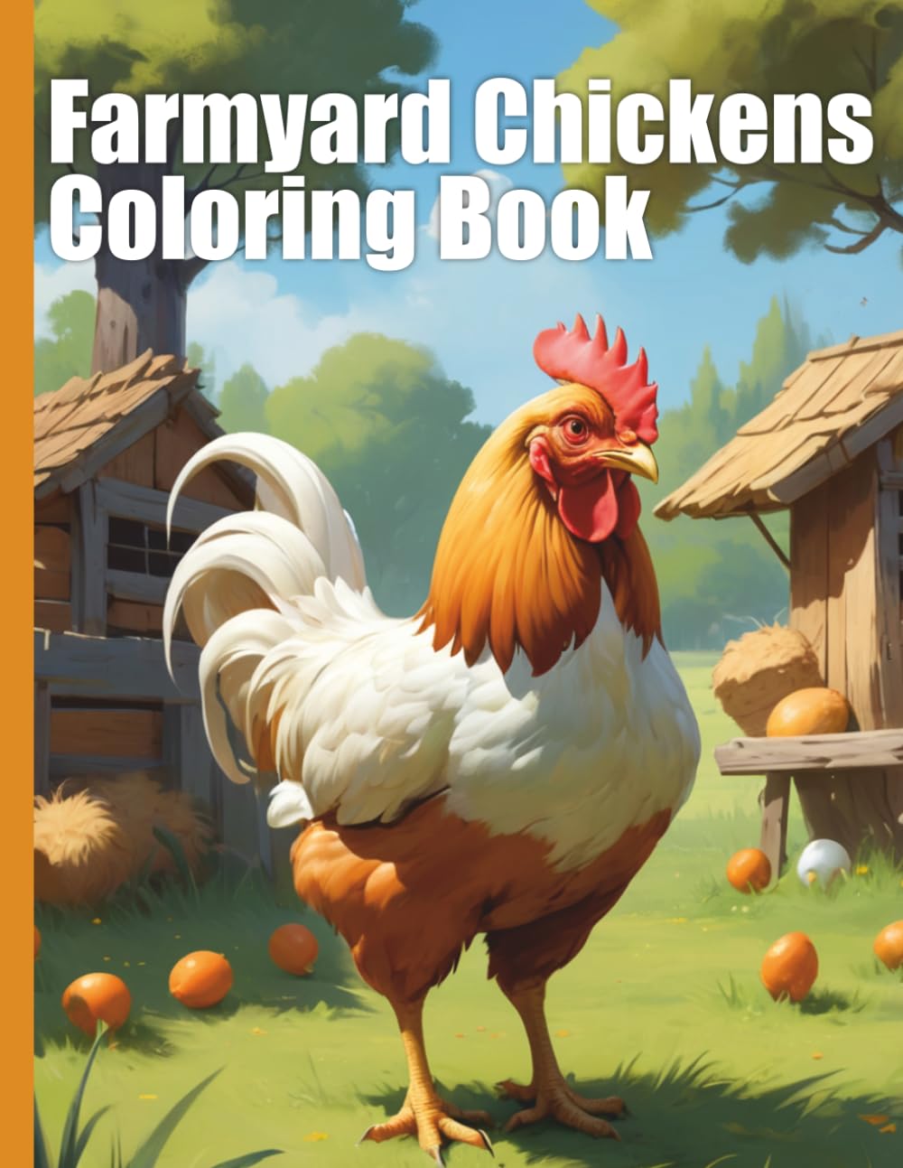 Farmyard Chickens Animal Coloring Book XXL: Over 50 Realistic Chicken Designs – Discover Roosters, Chicks, & Various Breeds – The Creative Gift for Chicken Fans