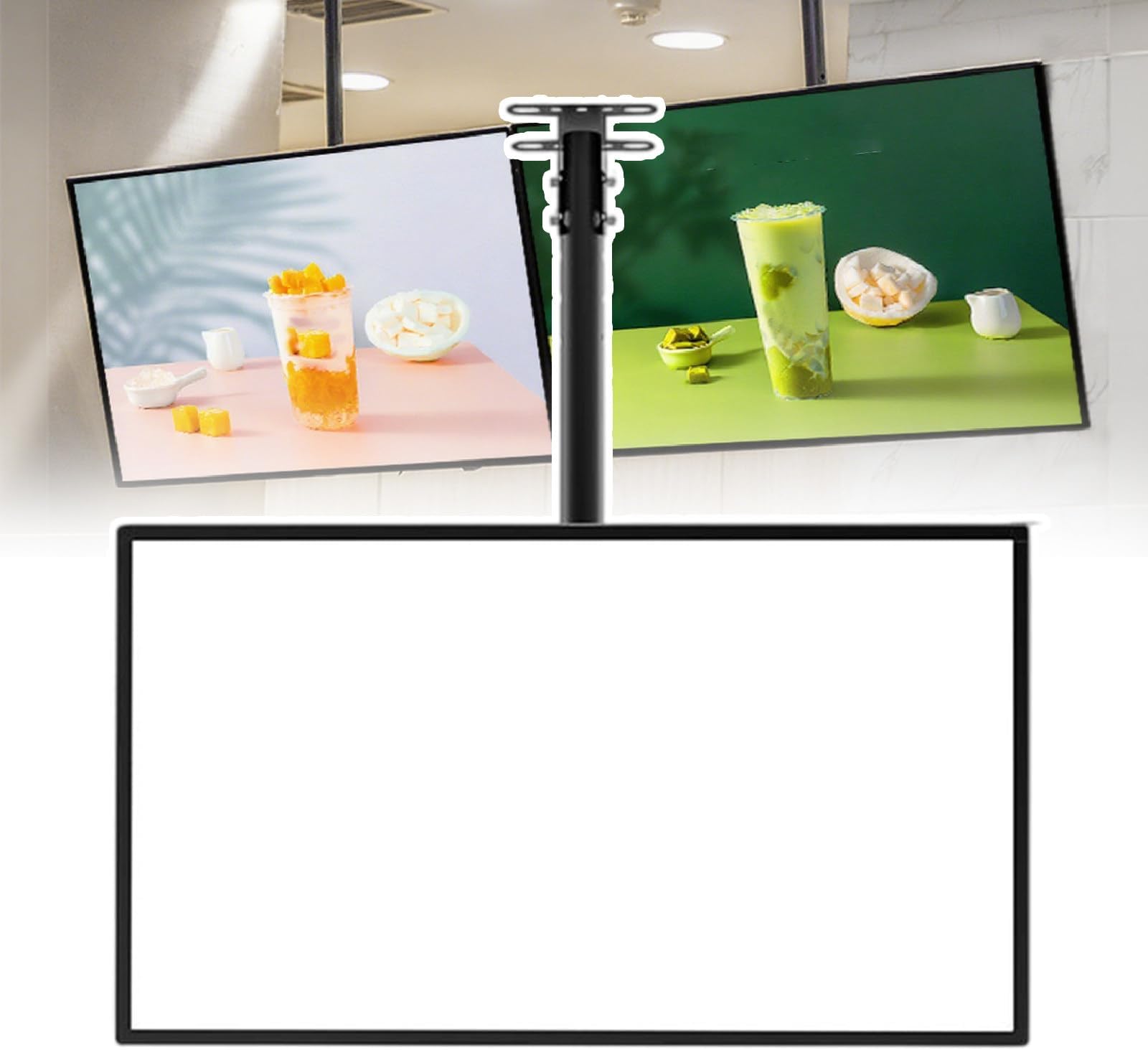 Backlit menu Board/Slim snap Frame led Light Box-hd Color Uniform Brightness, Magnetic Slide Rail for Instant Updates, led Light Box-for Restaurant Shops Hanging Billboard,50x80cm