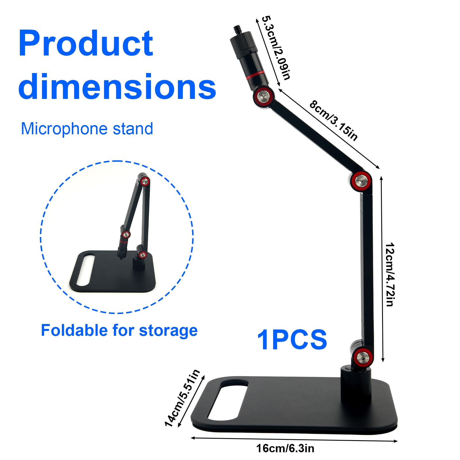 Gosknor Microphone Stand Desk - Image 2