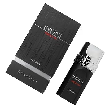 Khadlaj Infini Absolute Eau de Parfum Spray for Unisex, 3.4 Ounce