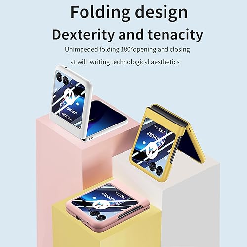 Miniatura 2 de HAII Funda delgada para Motorola Razr Plus 2023 con protector de pantalla trasero integrado, funda protectora de policarbonato duro resistente a los