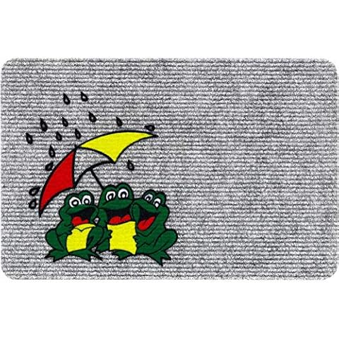 matches21 - Felpudo RIPS fieltro punzonado con diseño de ranas y paraguas Cover