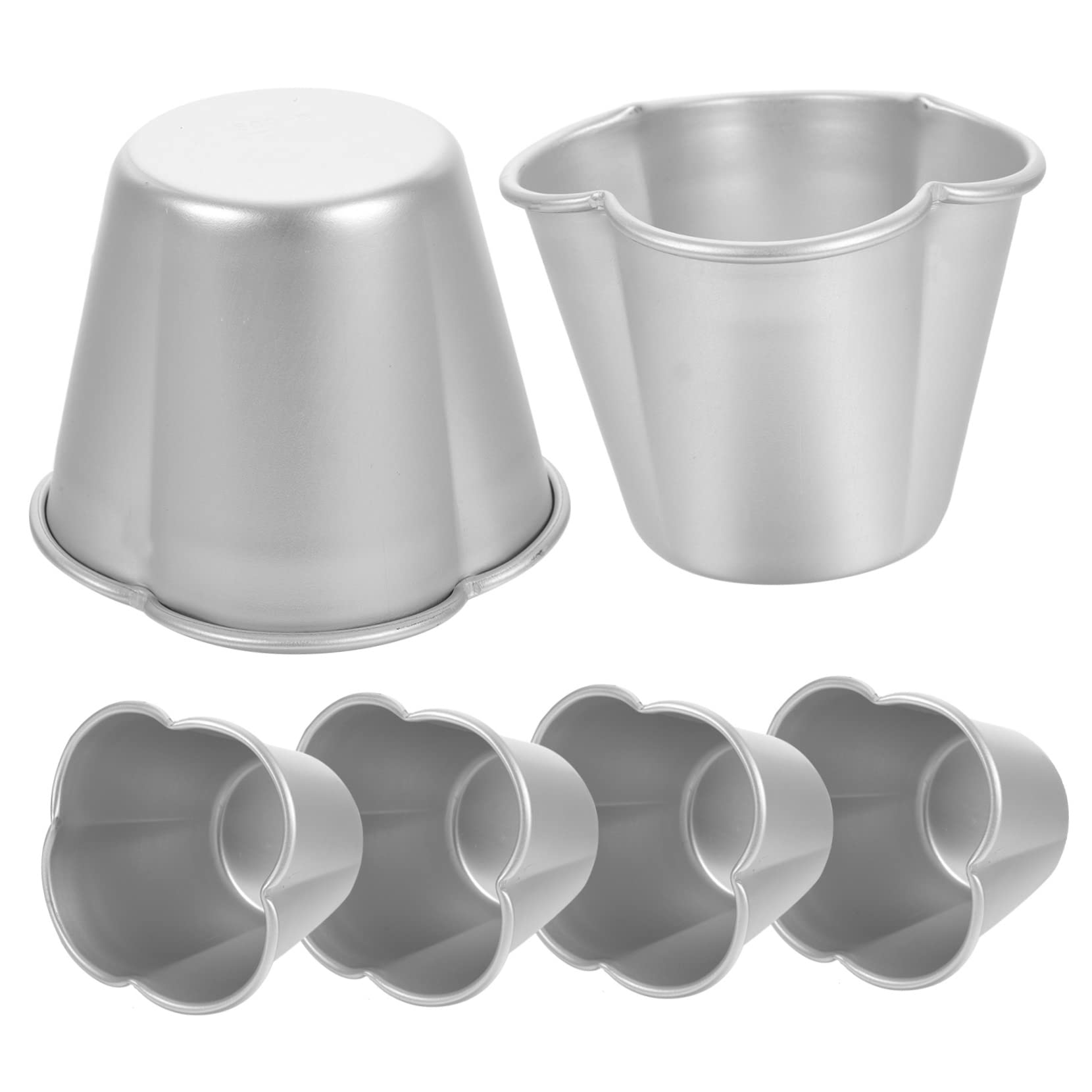 Amosfun Lot De 3 Moules À Muffins Antiadhésifs En Métal Pour La Cuisson Des Puddings Pour La Maison 6 Pièces X 3