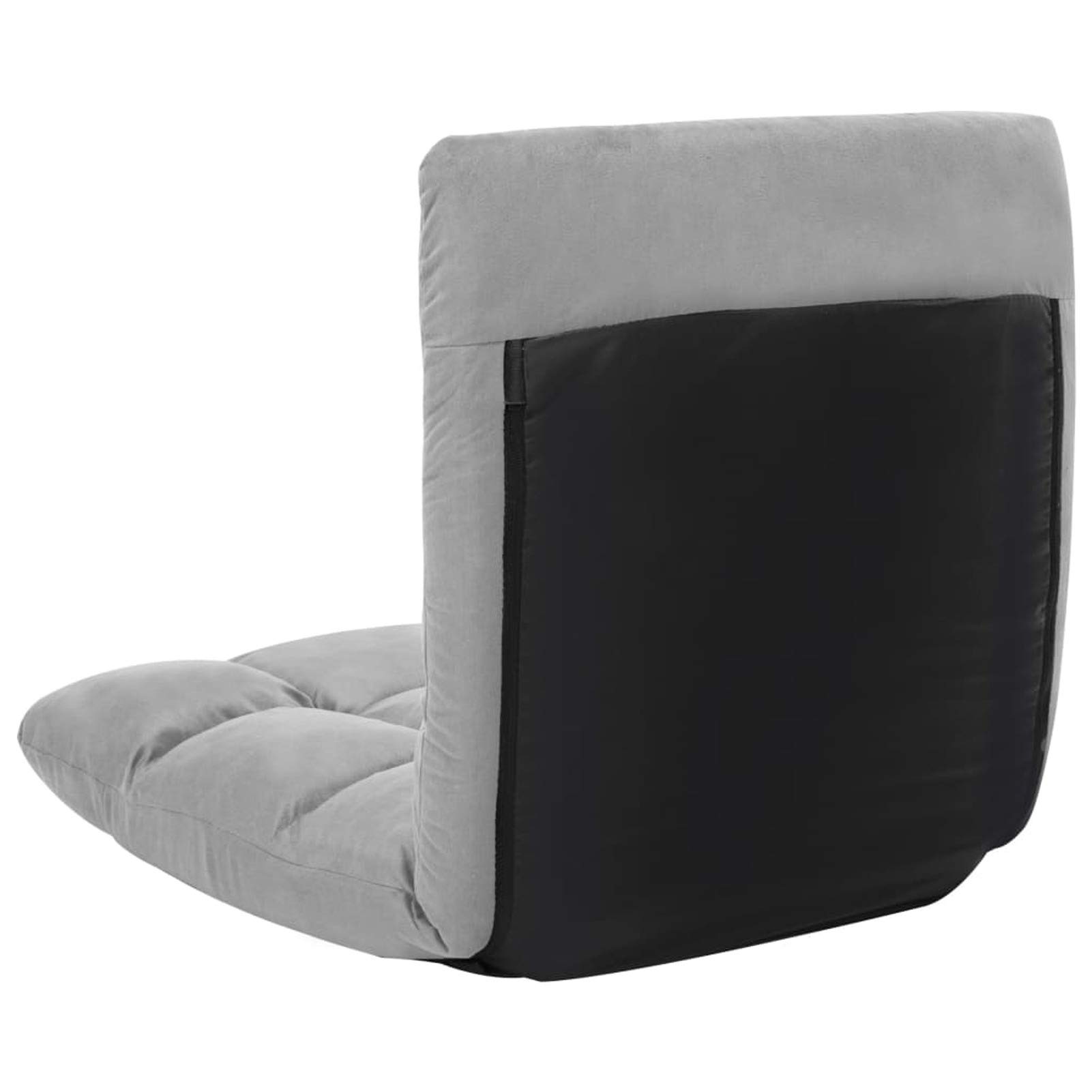ShGaxin Chaise longue de sol pliable, chaises longues de jardin, chaises longues extérieures, hamacs et chaises longues plage, hamac terrasse, chaises de terrasse, microfibre grise