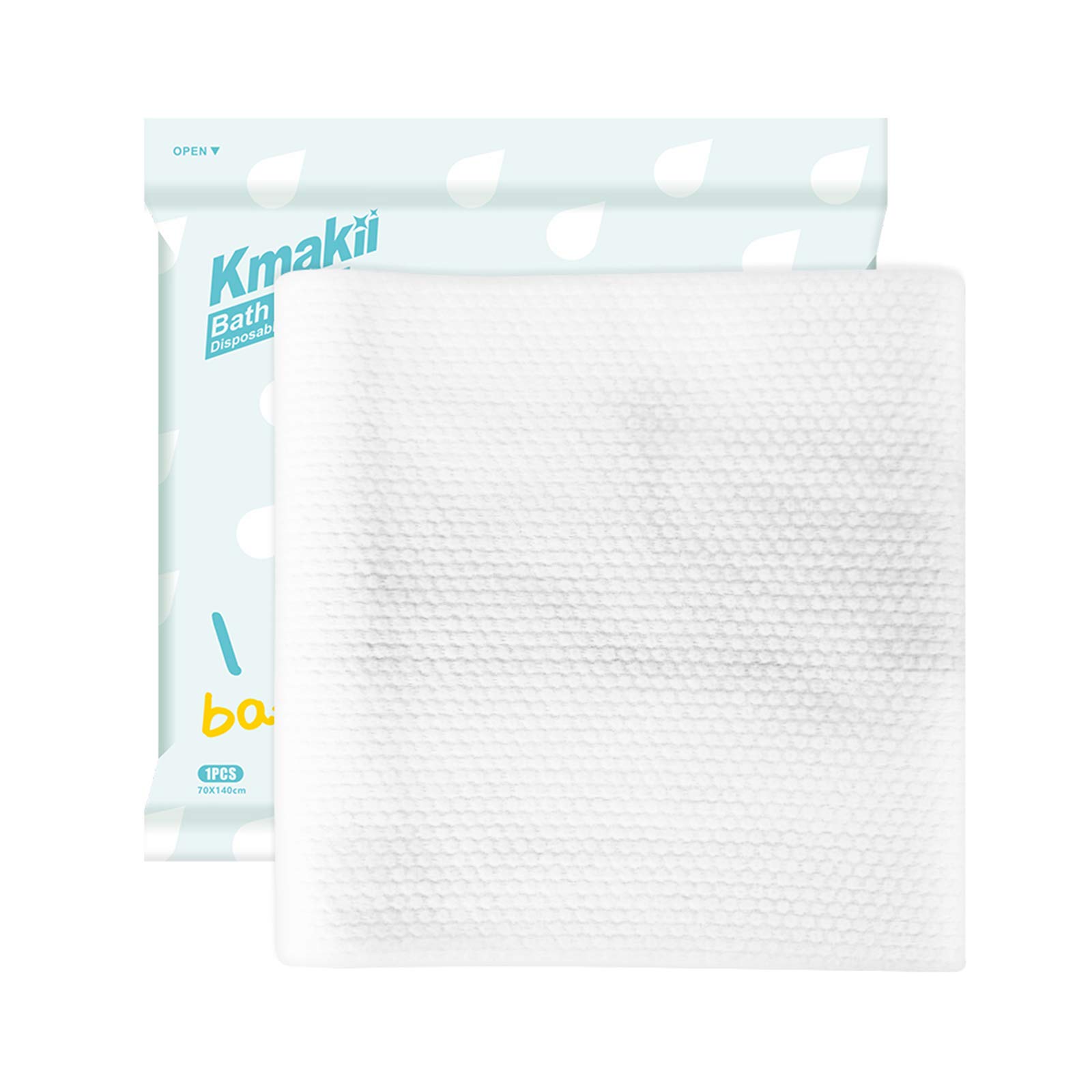 KMAKII コットンリビン バスタオル 使い捨てバスタオ 【