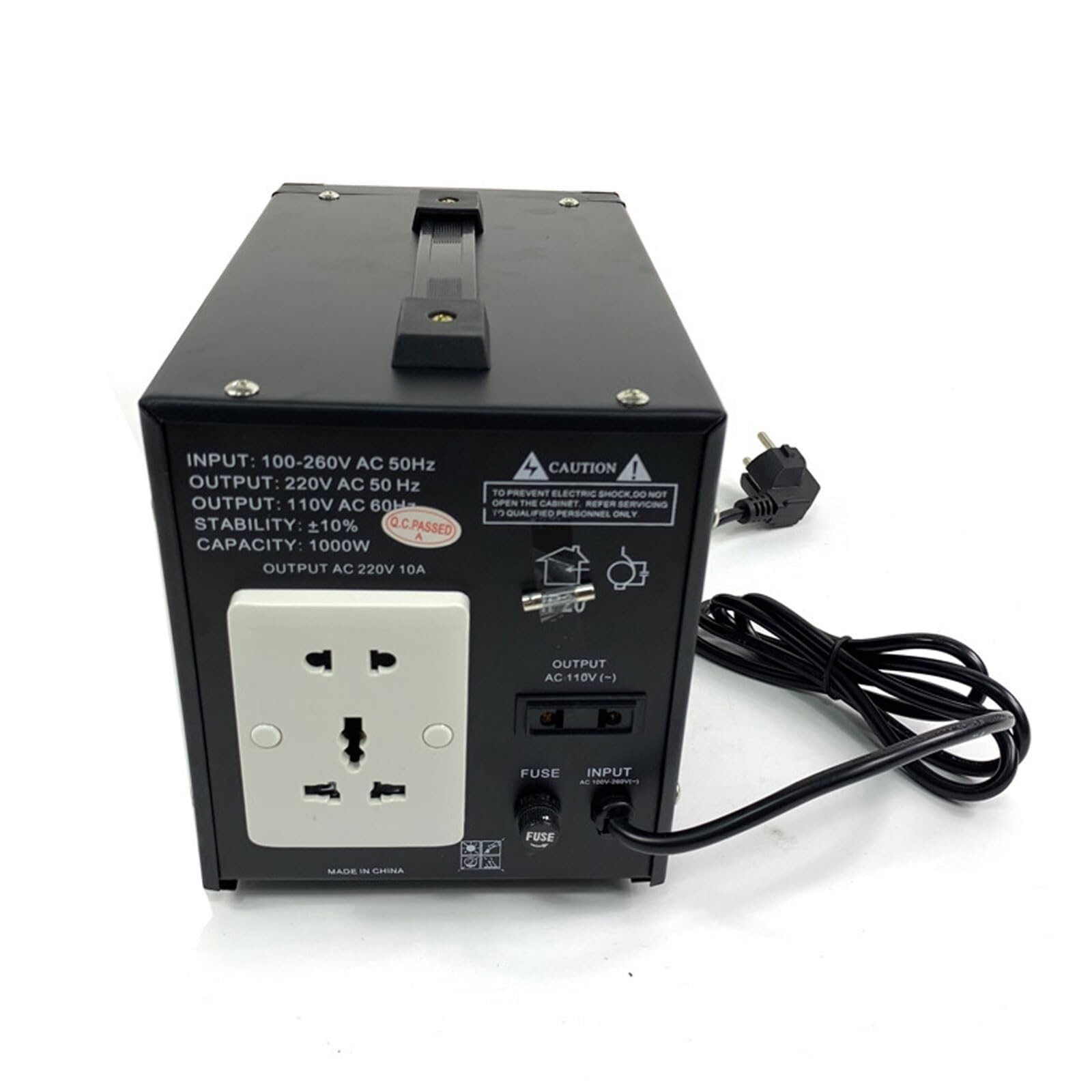 Estabilizador de Voltaje de 220 V, regulador electrónico automático de Voltaje de CA con Puerto USB, Apto for electrodomésticos inestables.(2000VA)