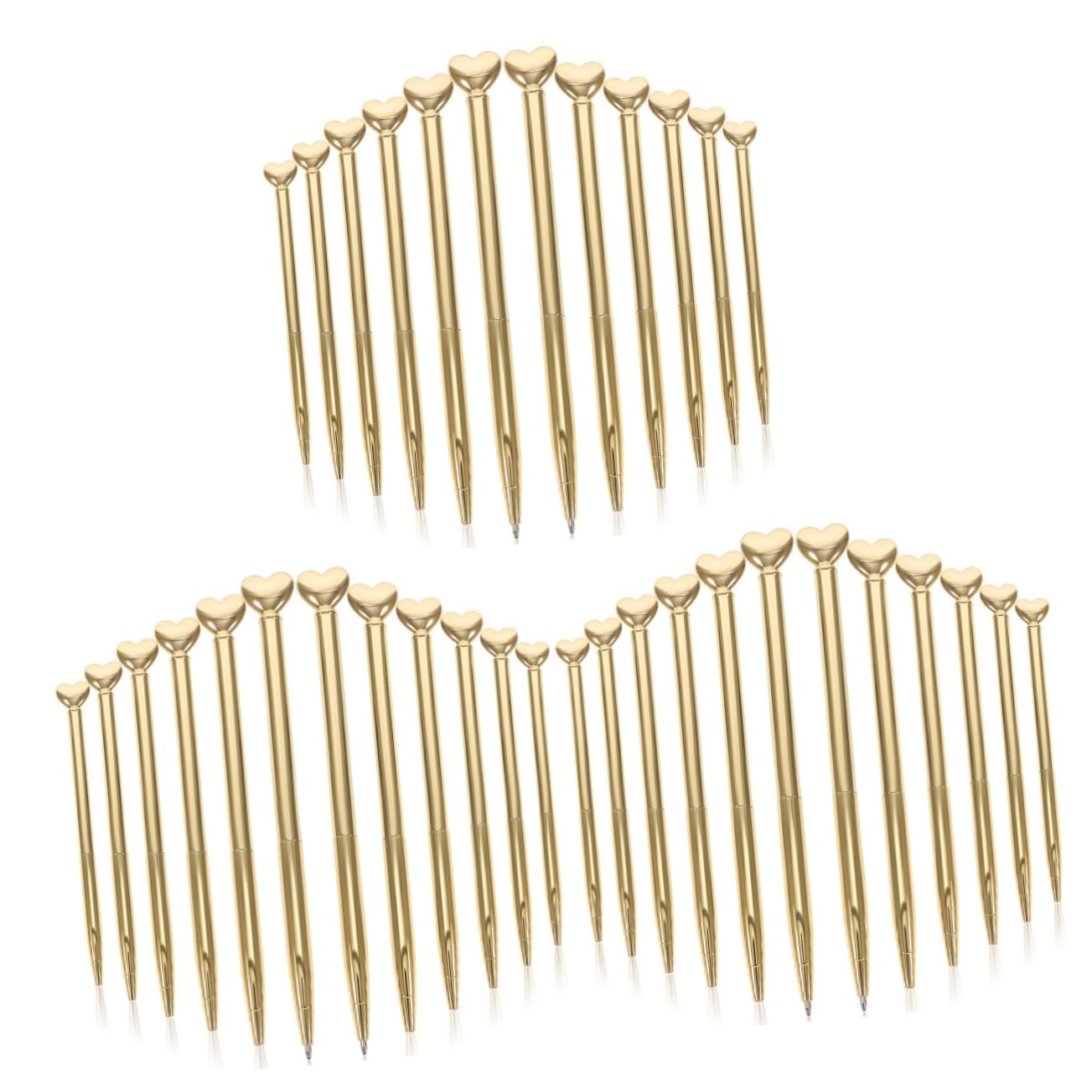 SHINEOFI 36 Pz Penna Di Metallo Penne Da Scrittura Multifunzione Penna a Sfera Per Uso Quotidiano Penne a Sfera a Inchiostro Penna Da Scrittura Per Uso Quotidiano Golden