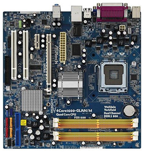Asrock 4Core1600-GLAN/M - Placa base (4 GB, Intel, Socket T (LGA 775), Gigabit LAN 10/100/1000 Mb/s, Micro ATX, 5.1)