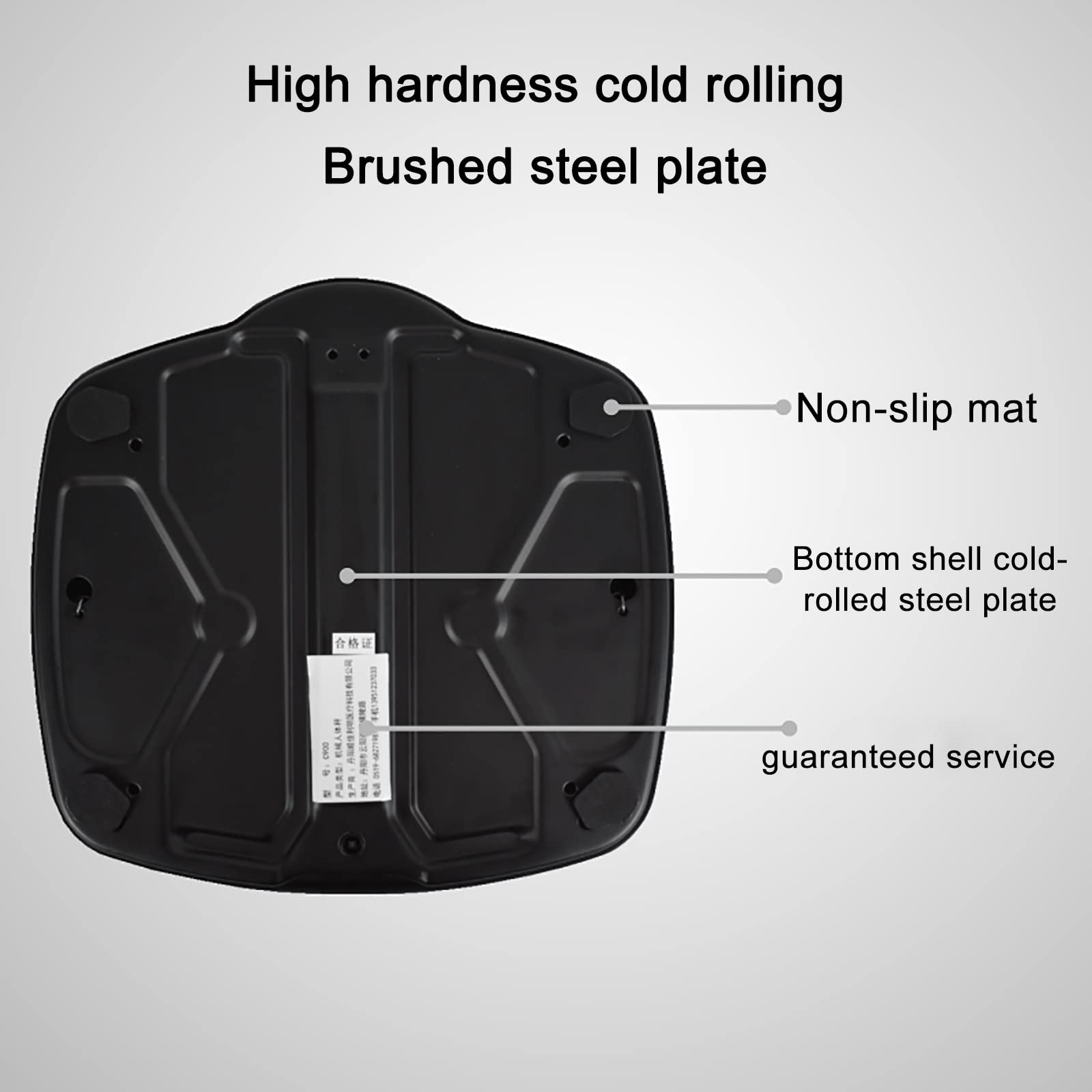 Báscula de baño mecánica/báscula analógica para peso corporal/báscula de baño de alta precisión analógica, tapete texturizado negro con plataforma de metal duradero, impermeable y antideslizante