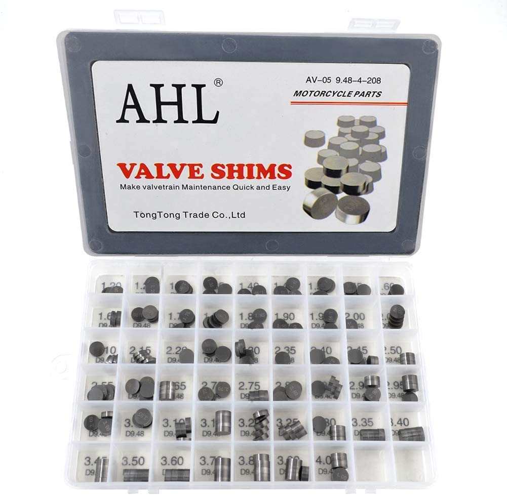 AHL 9.48mm 208 pcs - 4 pro Dicke 1.20mm-4.00mm Ventil Shim Ventile einstellen für Suzuki SV1000S 2003-2007/Suzuki SV1000 2003-2007/Suzuki TL1000R 1997-2003/Suzuki TL1000S 1997-2002