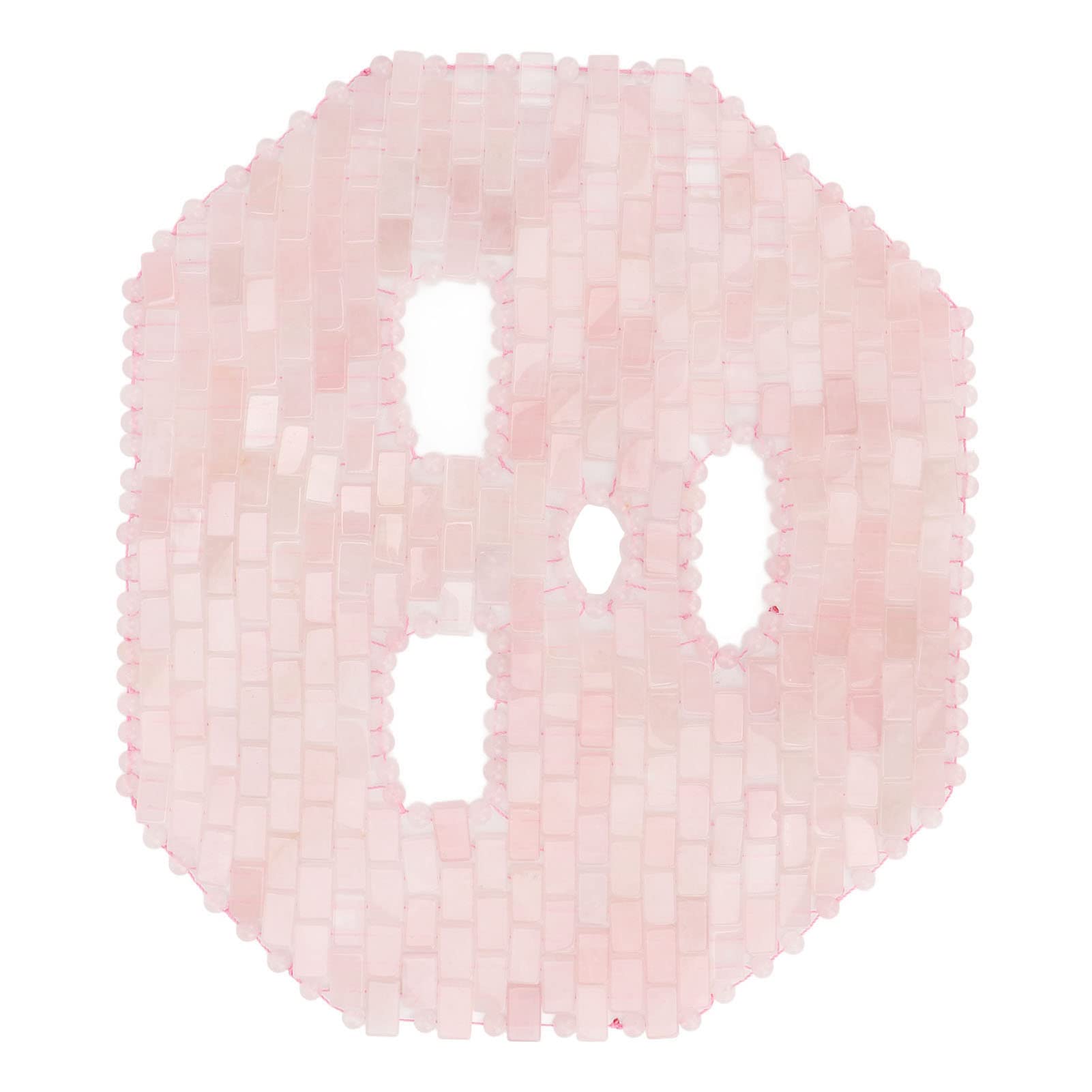 Couverture Faciale Jadestone, Masque pour les Yeux Anti-âge, Soulagement du Stress, pour Yeux Gonflés, Cernes, Soins du Visage (Quartz rose)