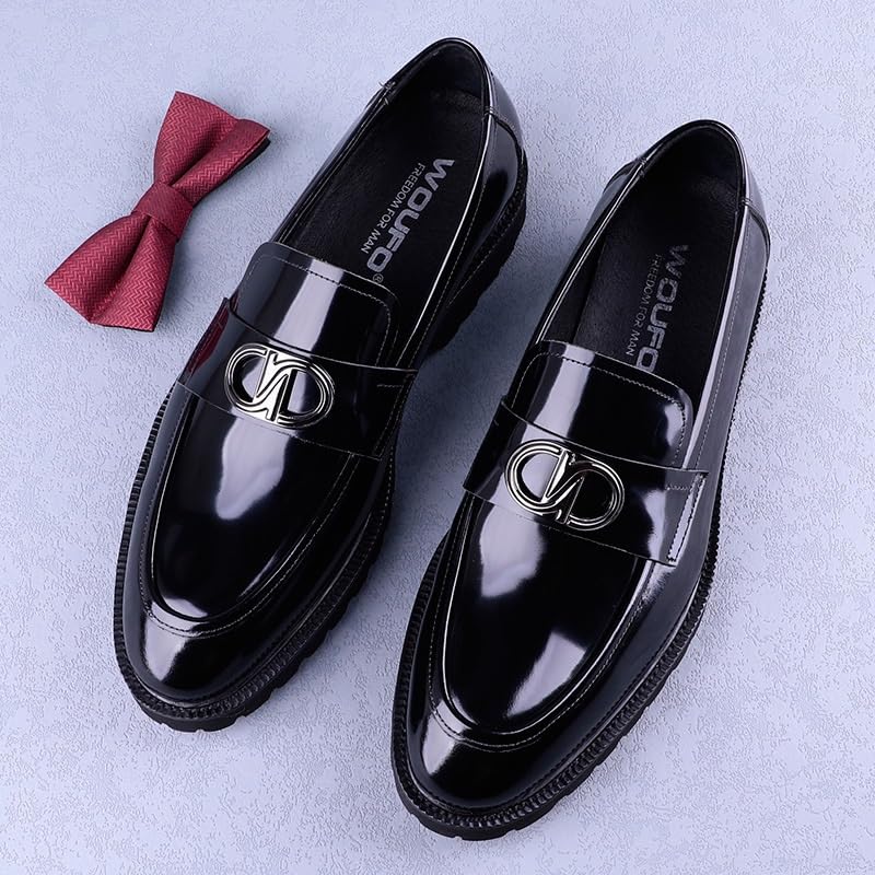 Men's Casual Genuine Leather Flats Soft Driving Walking Loafer Shoes Man Brogue Business Shoes3