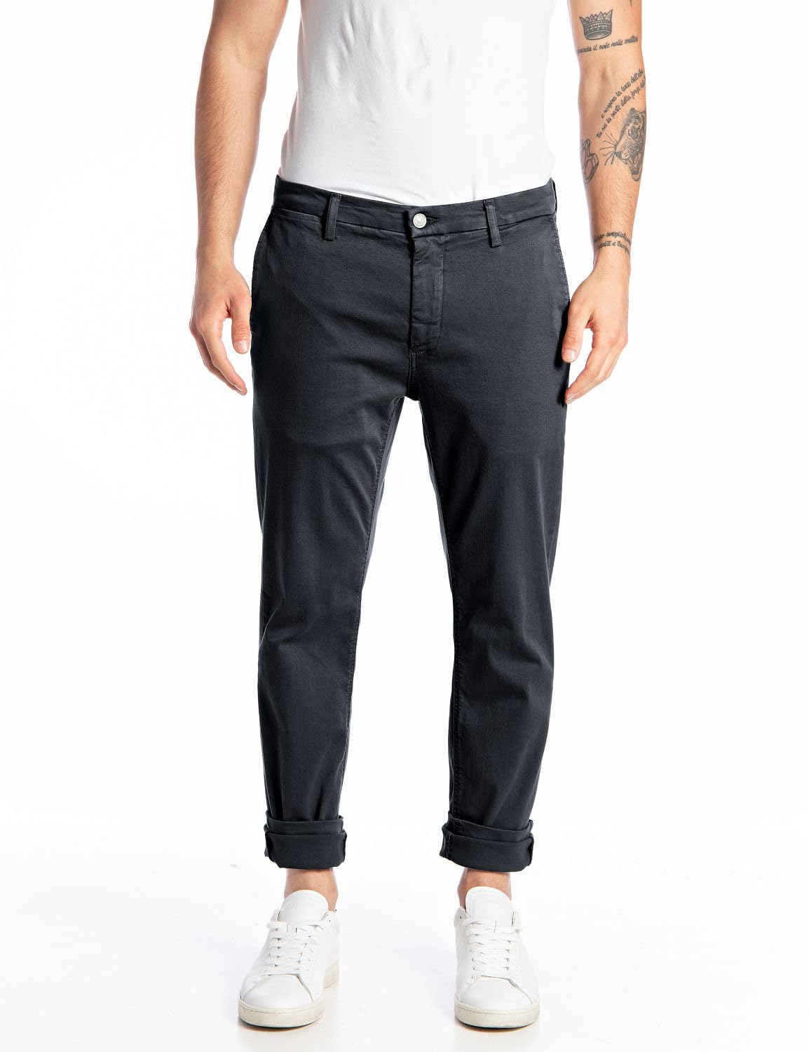 Replay Herren Jeans Anbass Slim-Fit mit Power Stretch