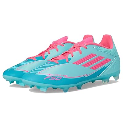 adidas F50 League Messi Firm Ground/Multi Ground Soccer Cleats Soccer Shoes Flash Aqua/Lucid Pink/Lucid Cyan