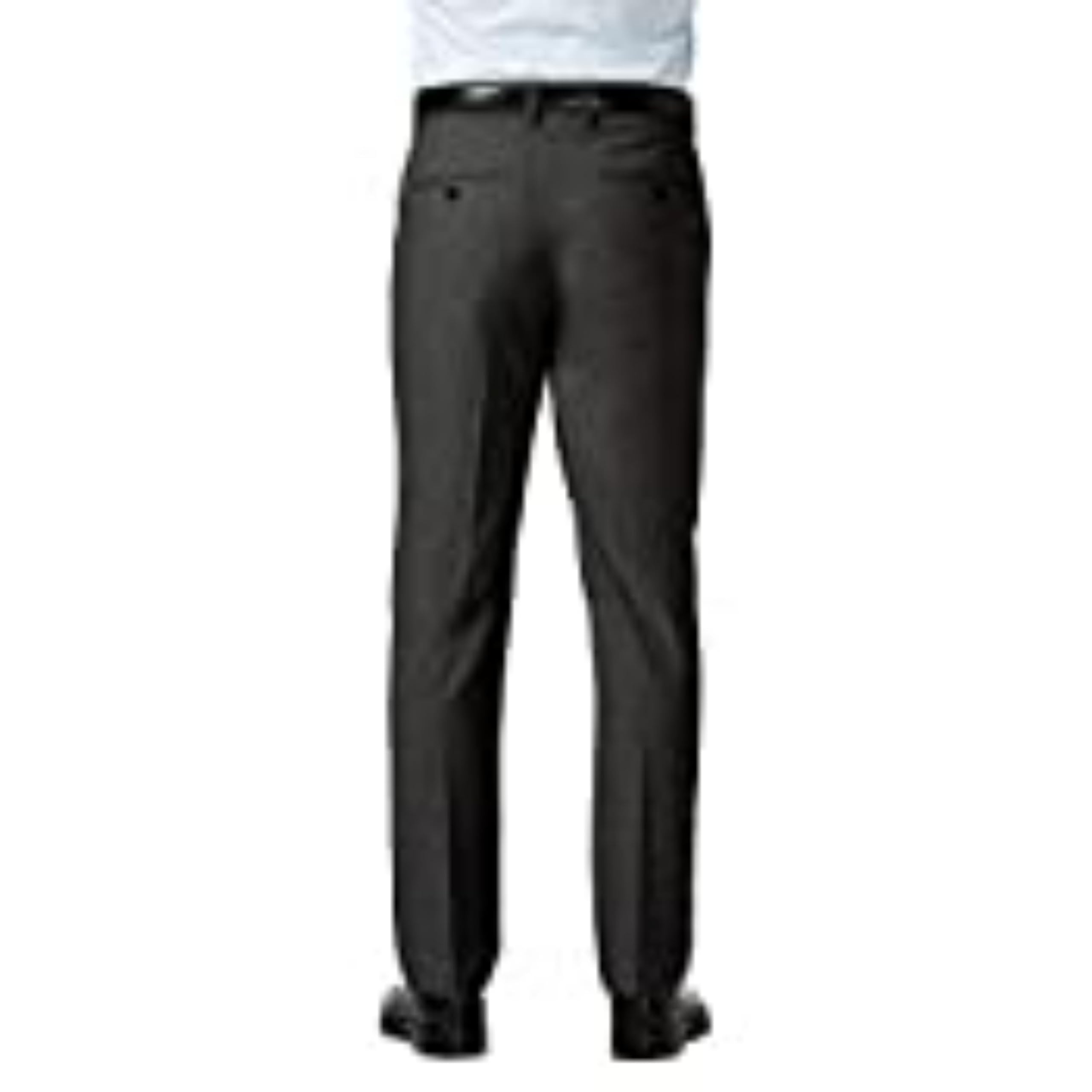 Haggar Slim Fit Flat Front Super Flex Waistband Stretch Dress Pant - Pantalones Informales Hombre