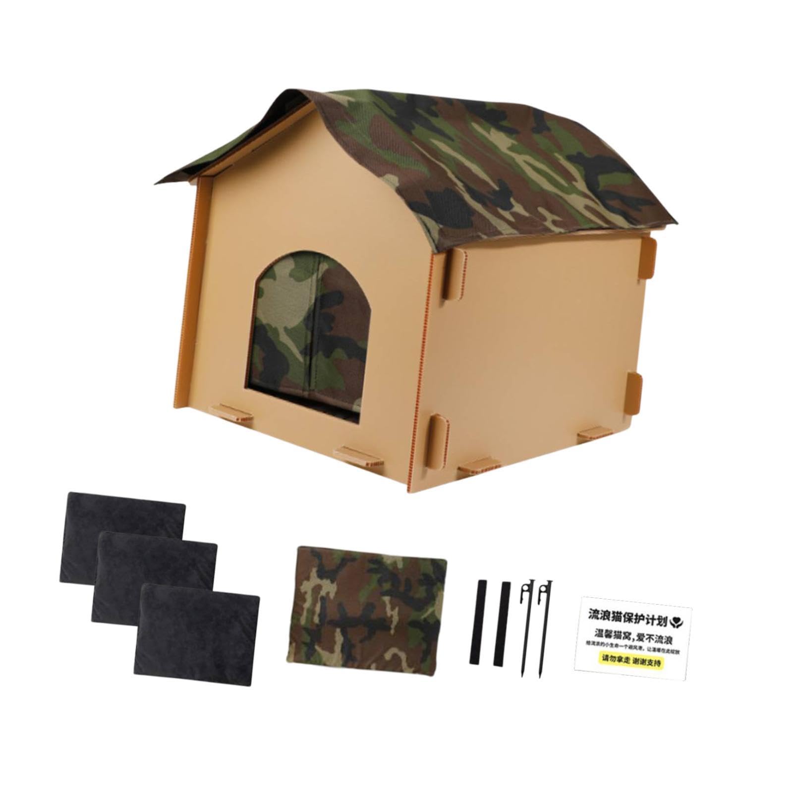 Niche chat extérieur pliable isolée L abri amovible imperméable