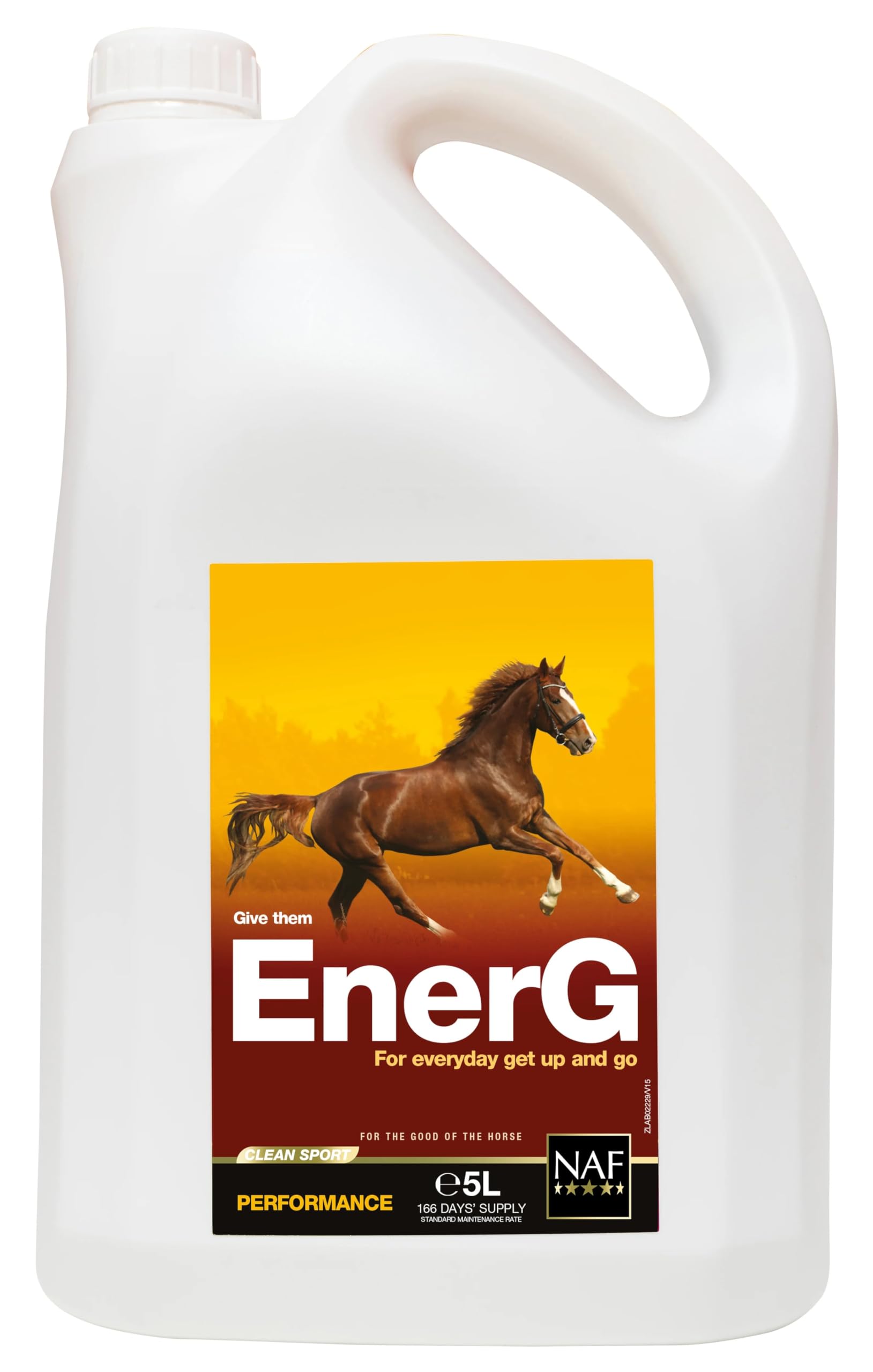 EnerG 5L – Iron-Rich Liquid Supplement for Horses – Supports Red Blood Cell Production, Stamina & Recovery – With B Vitamins, Copper & Zinc