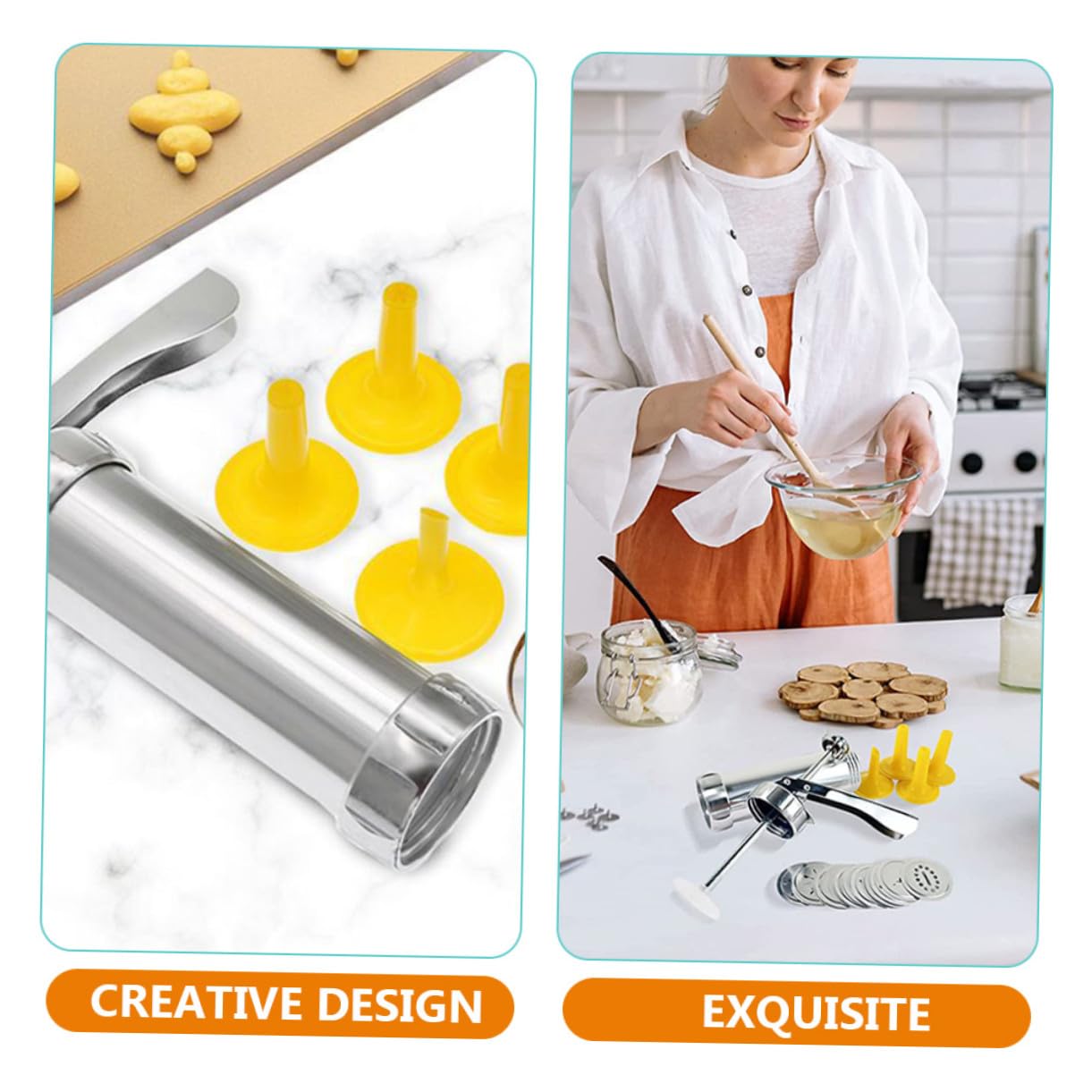 Hemobllo Utensili Decorazione Torte Multifunzione in Alluminio Strumenti per Biscotti e Cupcake Kit Ergonomico per Dolci Fatti in Casa Accessori Sicuri e Pratici per Cucina Riutilizzabile