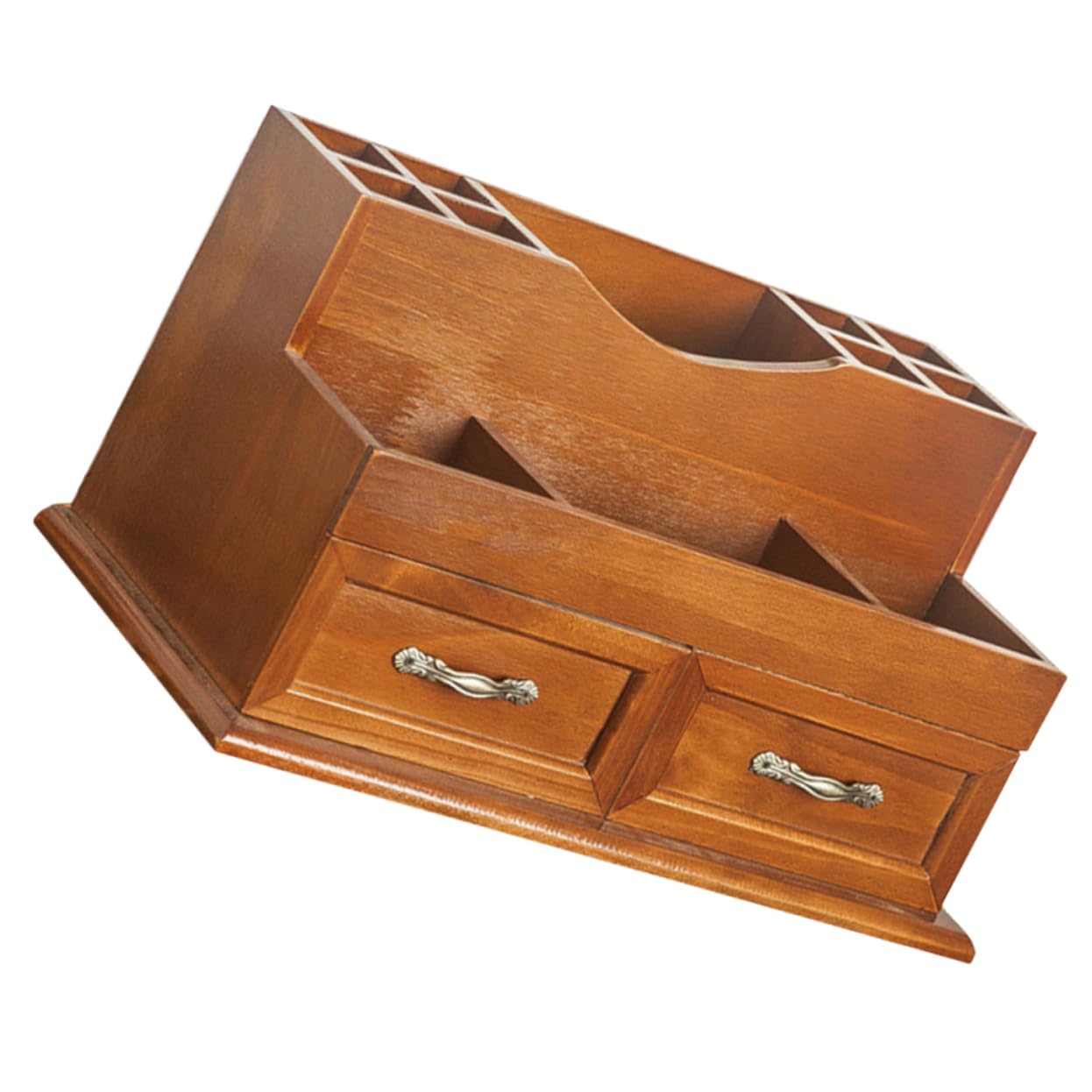 LABRIMP Portaoggetti in Legno Massello Cassetti Multifunzione, Organizer da Tavolo per Cosmetici e Gioielli, Organizer Tipo Cassetto per Ufficio, Camera da Letto e Soggiorno, Protezione