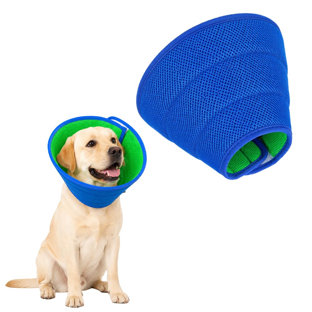 Dog Cone Collar, Soft Medium Elizabethan Collar for Recovery