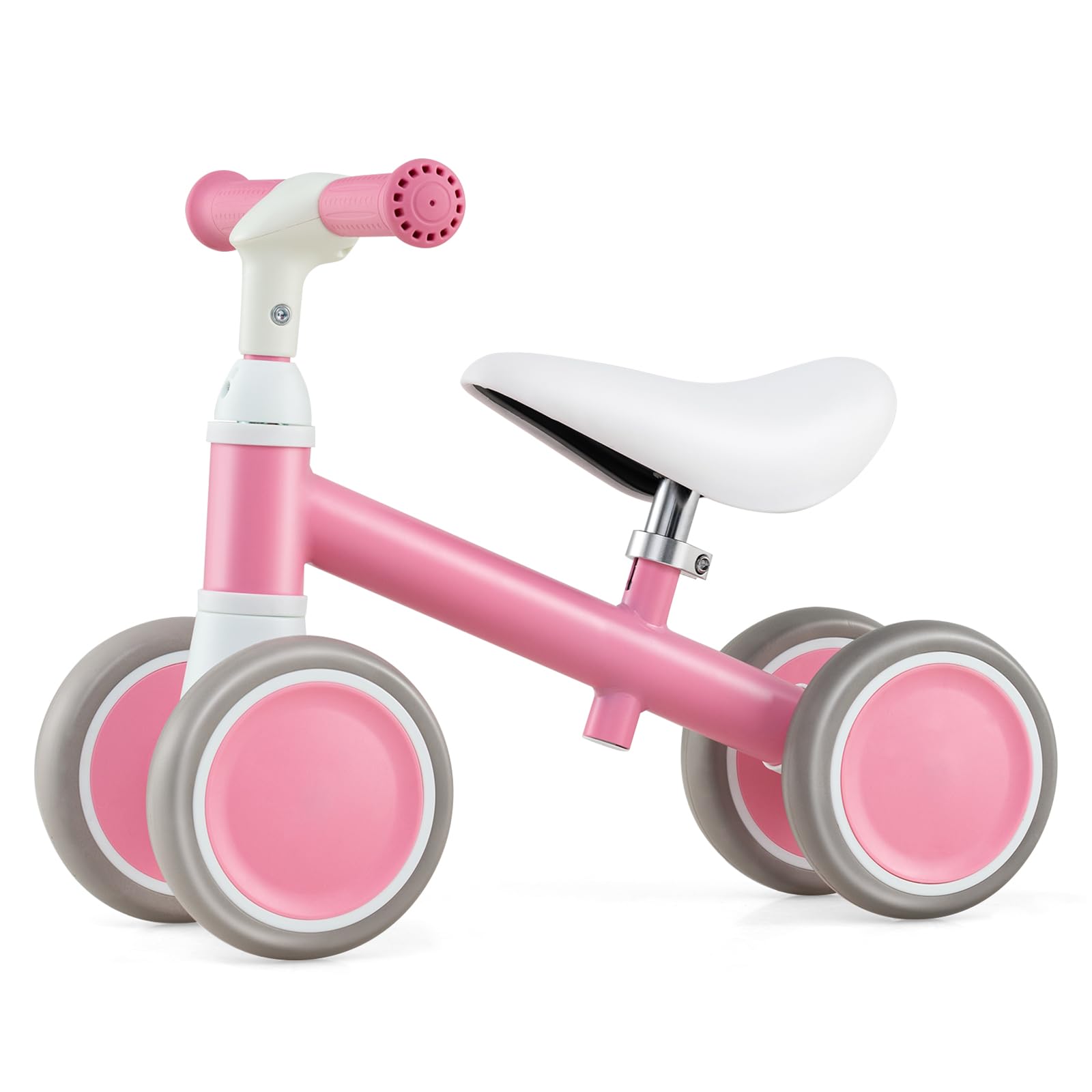 SOARS Bicicletta Senza Pedali Bambini 1-3 Anni, Balance Bike con Seduta Regolabile 26,5-31,5 CM, 2 Ruote EVA Antiscivolo, Volante Sterzo Limitato a 80°, Carico 25 KG, Regalo Bambina