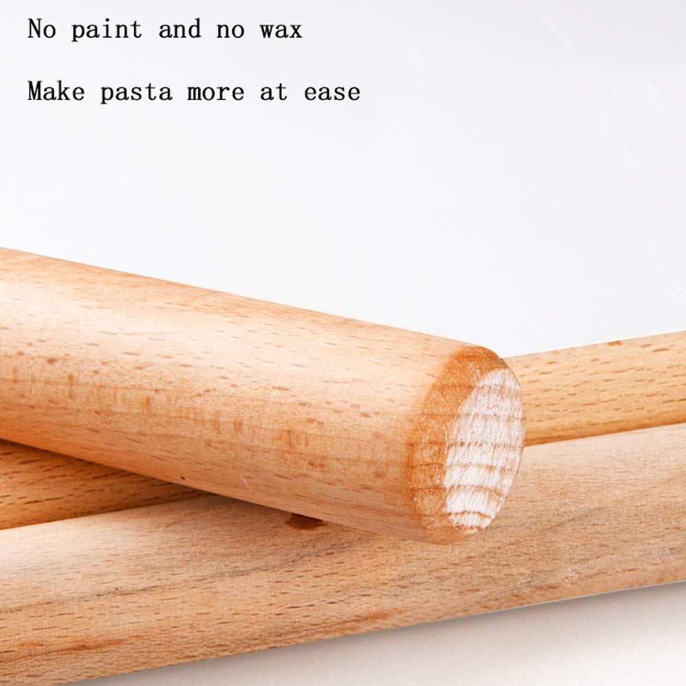Mattarello in legno francese, conico, mattarello in legno di alta qualità, durevole, superficie liscia, ideale per pasta, pane, pizza, 35 cm,