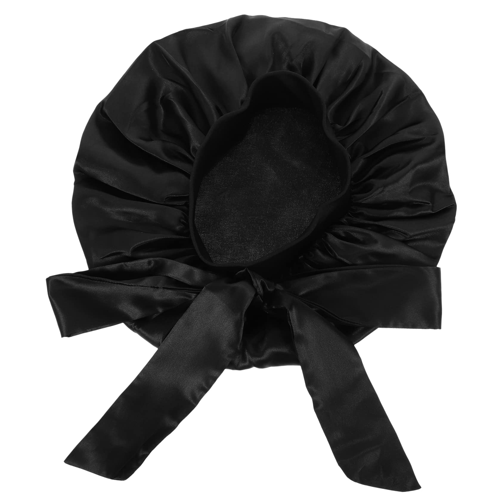 Housoutil 4stücke Bowknot Satin Duschhaube Für Damen Extra Große Wasserdichte Badekappe Für Lange Haare Wiederverwendbar Für Spa Schlaf Und Kosmetik