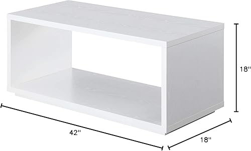 Miniatura 3 de Convenience Concepts Northfield - Mesa de centro Admiral, color blanco