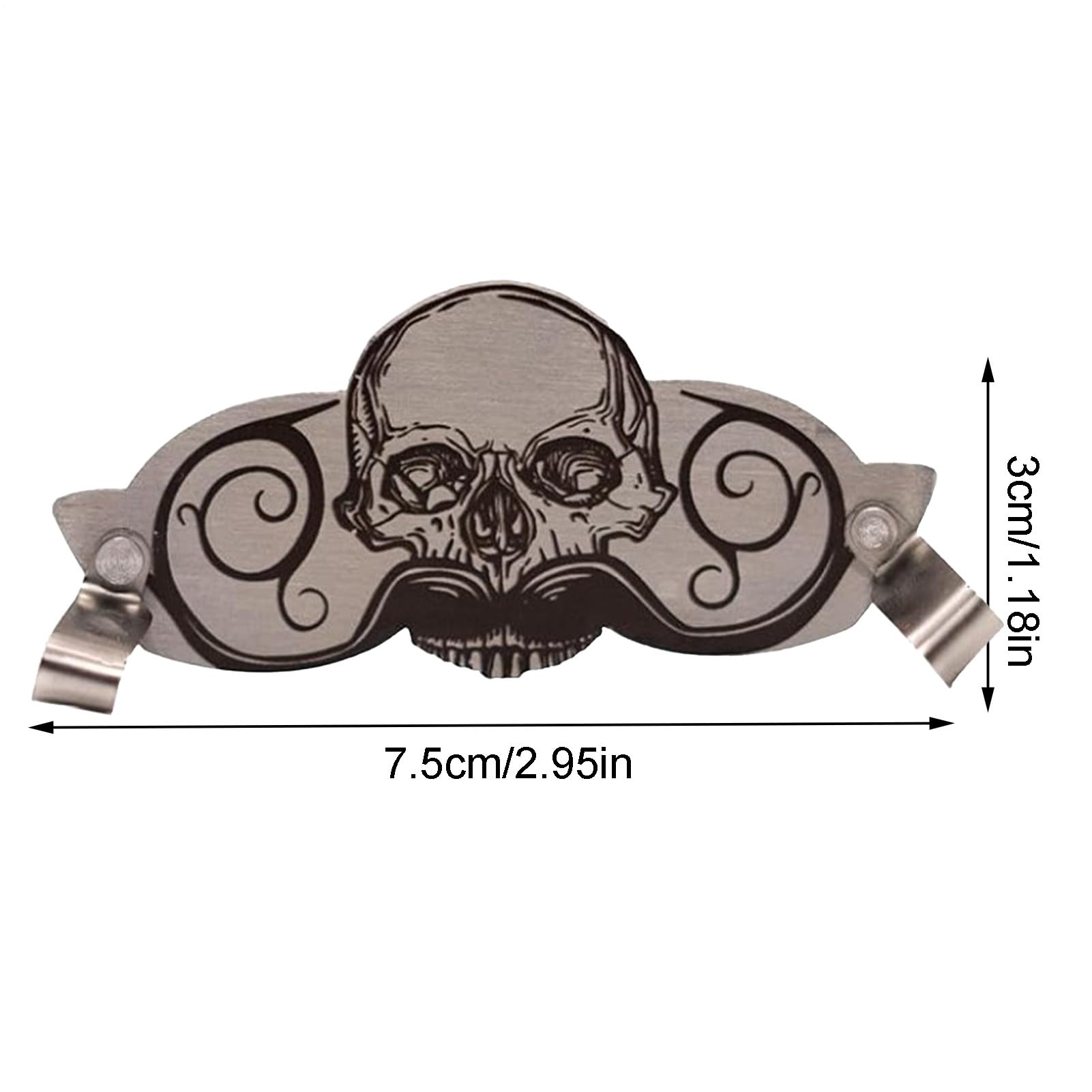 Couverture de moustache, protection de barbe, motif de crâne multifonctionnel, accessoire de tasse à café, coussin de tasse de bière, protection pour le visage, boire du visage, gadget de fête