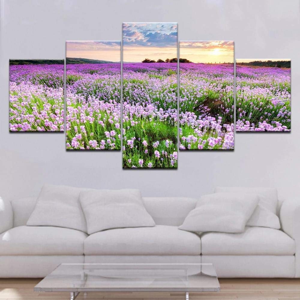 Carta da parati con fiori di lavanda - comprare carta da parati i Papaveri in