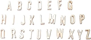 3 Sets Alphabet Beads Metal Small Letter Vintage Charms Pendant for Jewe...