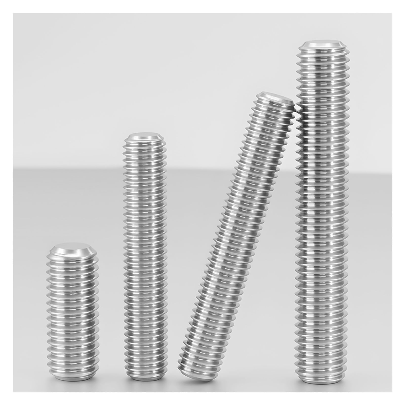 Varilla roscada de acero inoxidable, diámetro tornillo, perno sin cabeza completamente métrico, varillas roscadas, tornillos(300mm,M12 (2pcs))