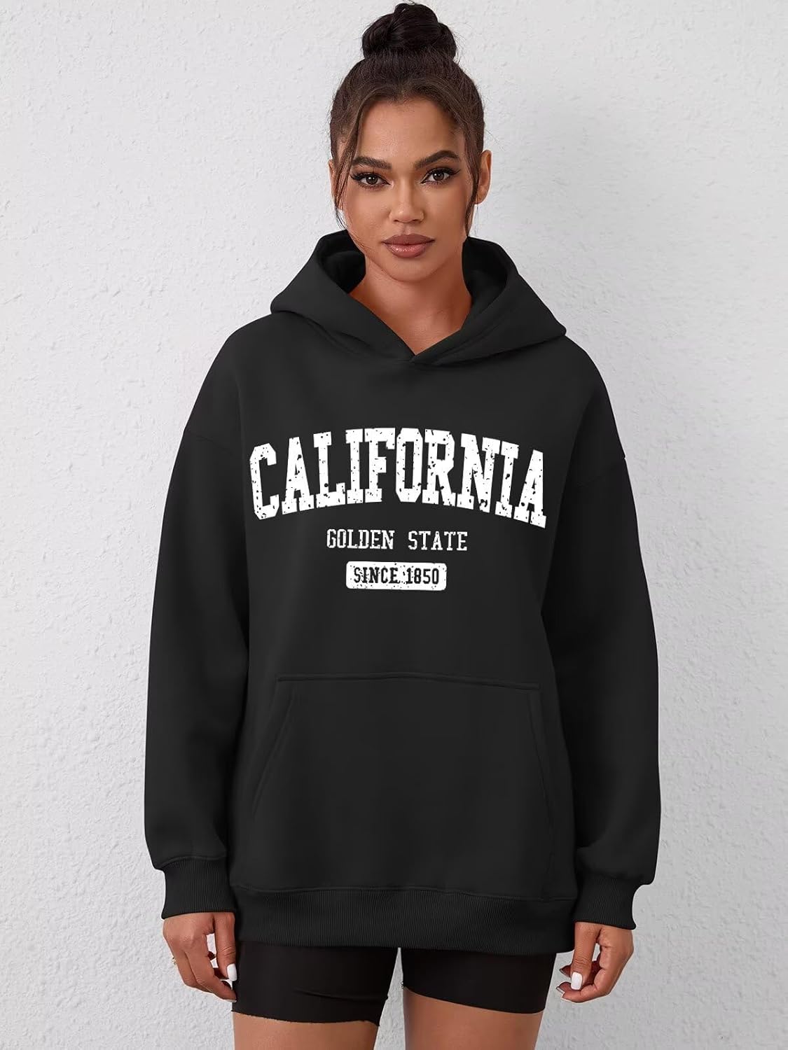 ORANDESIGNE Womens Oversized Letter Print Hoodies Graphic Fleece Sweatshirts Long Sleeve Pullover with Pocket 2026 - Image 2