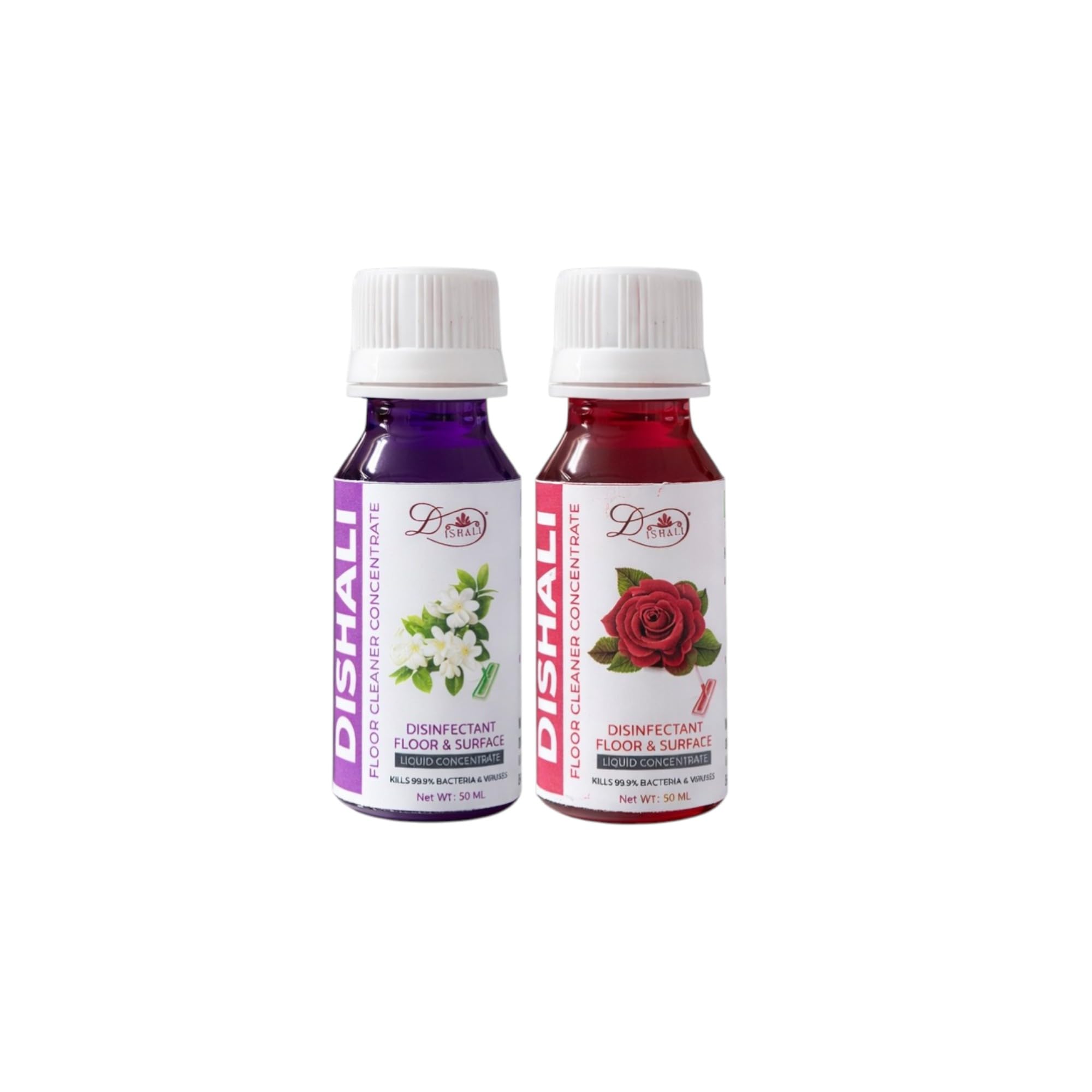 JASMIN & ROSE FLOOR CLEANER CONCENTRATE 50 ML | COMBO PACK OF 2 | MAKES 2 LITER | Disinfectant Liquid Cleaner | Surface & Floor Cleaning Solution | Long Lasting Fragrance-image-41