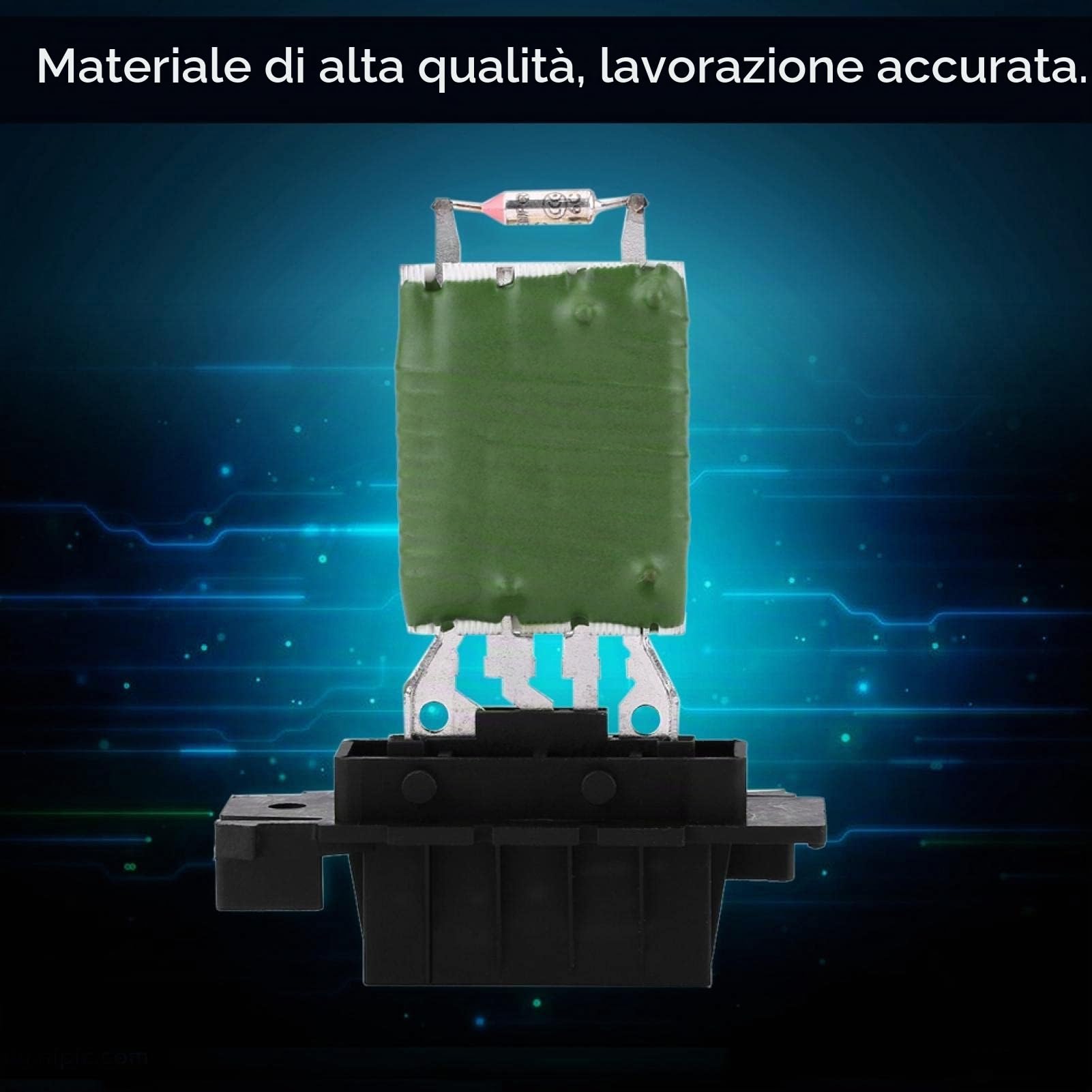 Tyenaza Resistenza Ventola Grande Punto, Resistenza Ventola Ventola Motore riscaldatore con Cablaggio Spina Riparazione Cablaggio per Grande Punto Qubo77364061 95508692