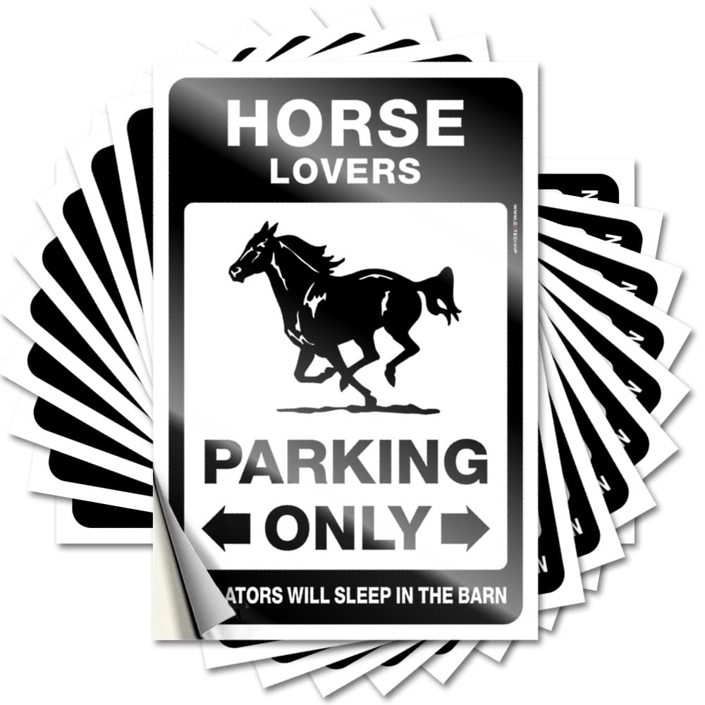 Tattoo Best | Custom Helmet Horse Lovers Parking Only for Standing(8X12CM)