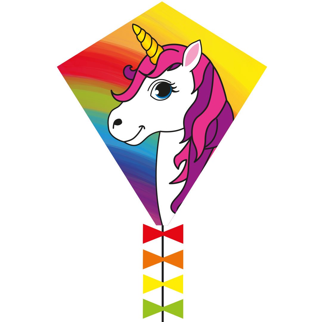 Aquilone per bambini HQ Sleddy Pony 100080 Blu 76 x 50 cm + coda 190 cm