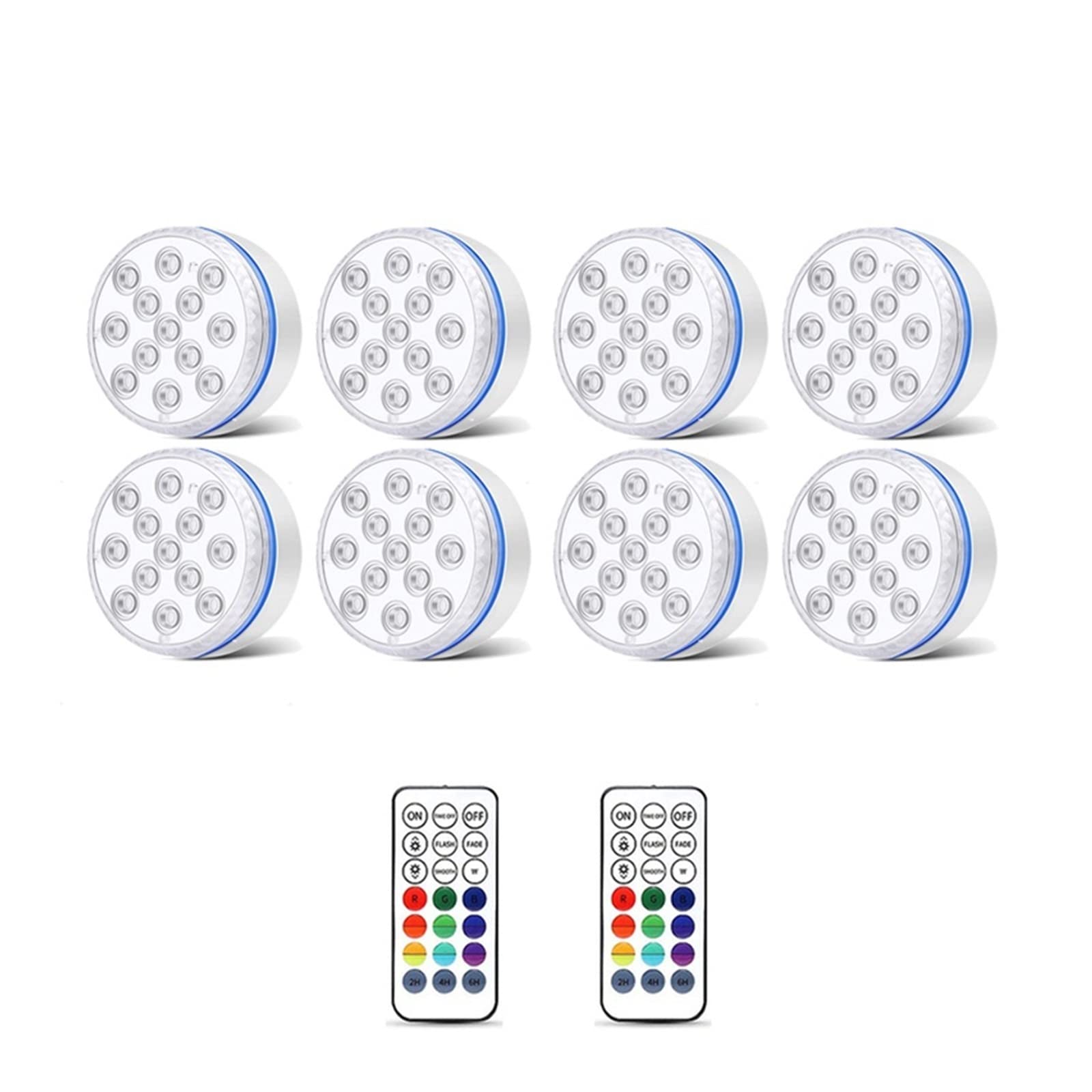 Pool Light Underwater Swimming Lighting Wireless Submersible LED IP68 Outdoor Spotlight for Aquarium Fish Tank Pond Low Energy Consumption