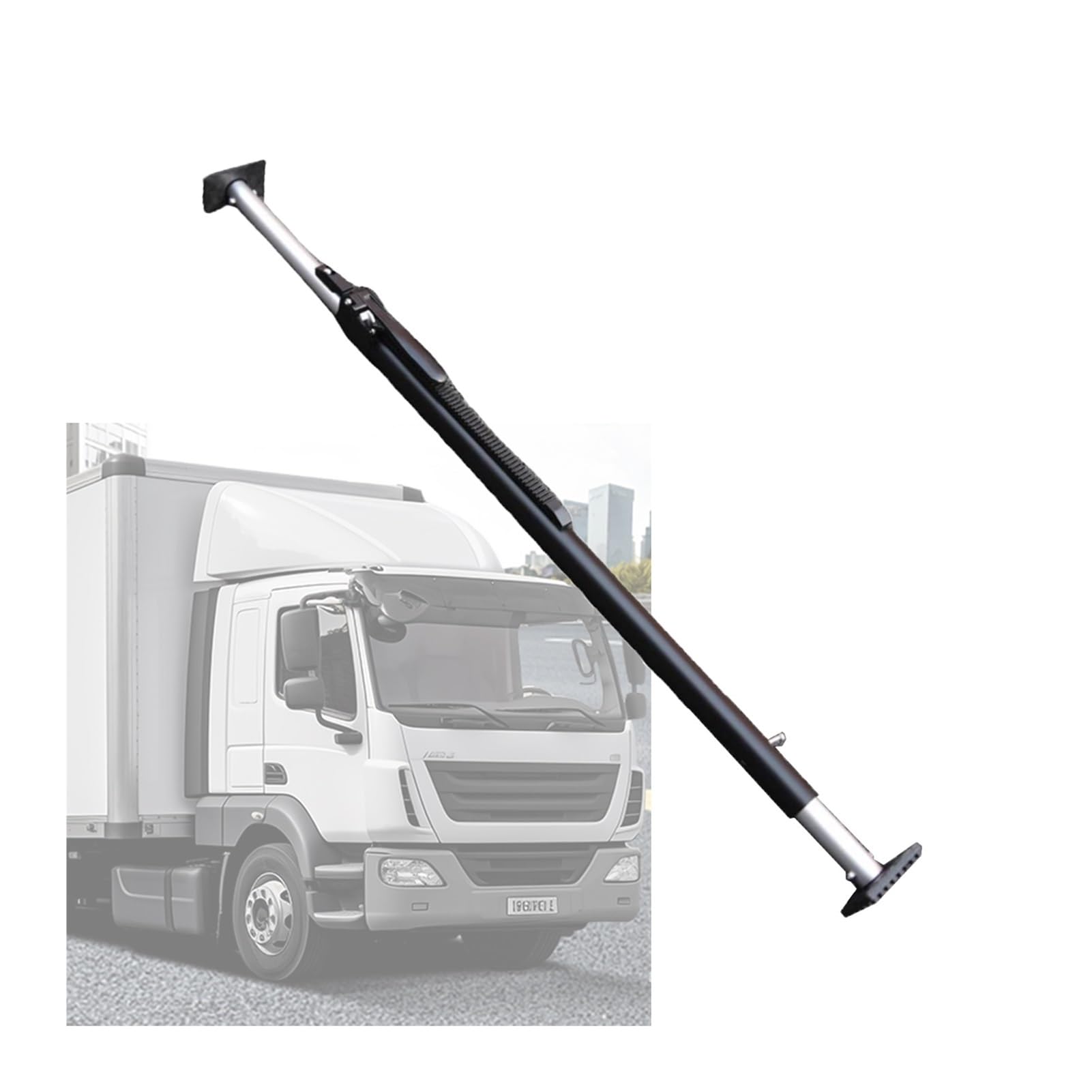 QIYFOZ Ratcheting Cargo Bar，，Adjustable Cargo Bar for Pickup Trucks, Ratcheting Bed Pole with Anti-Slip Pads, 440LB Capacity, Fits Trailers & Box Trucks (130-168cm, 4 Pieces)